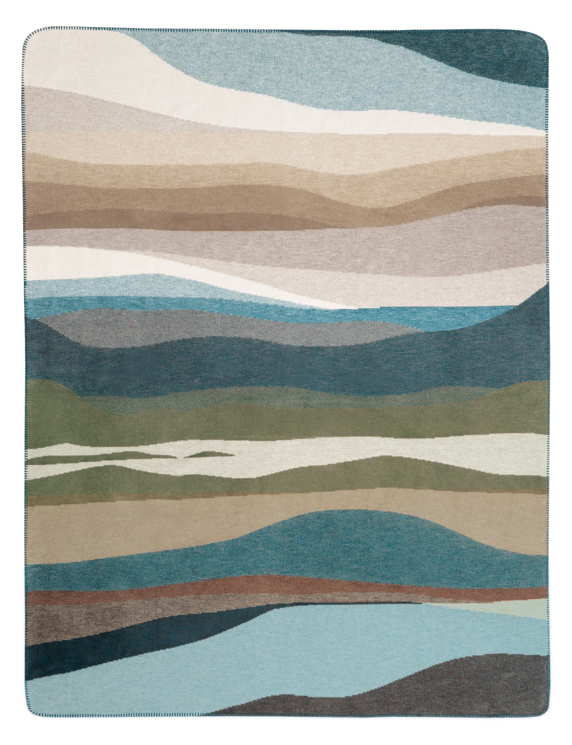 Biederlack Wohndecke "Wohndecke Iceland Horizon mit geketteltem Zierstich" günstig online kaufen