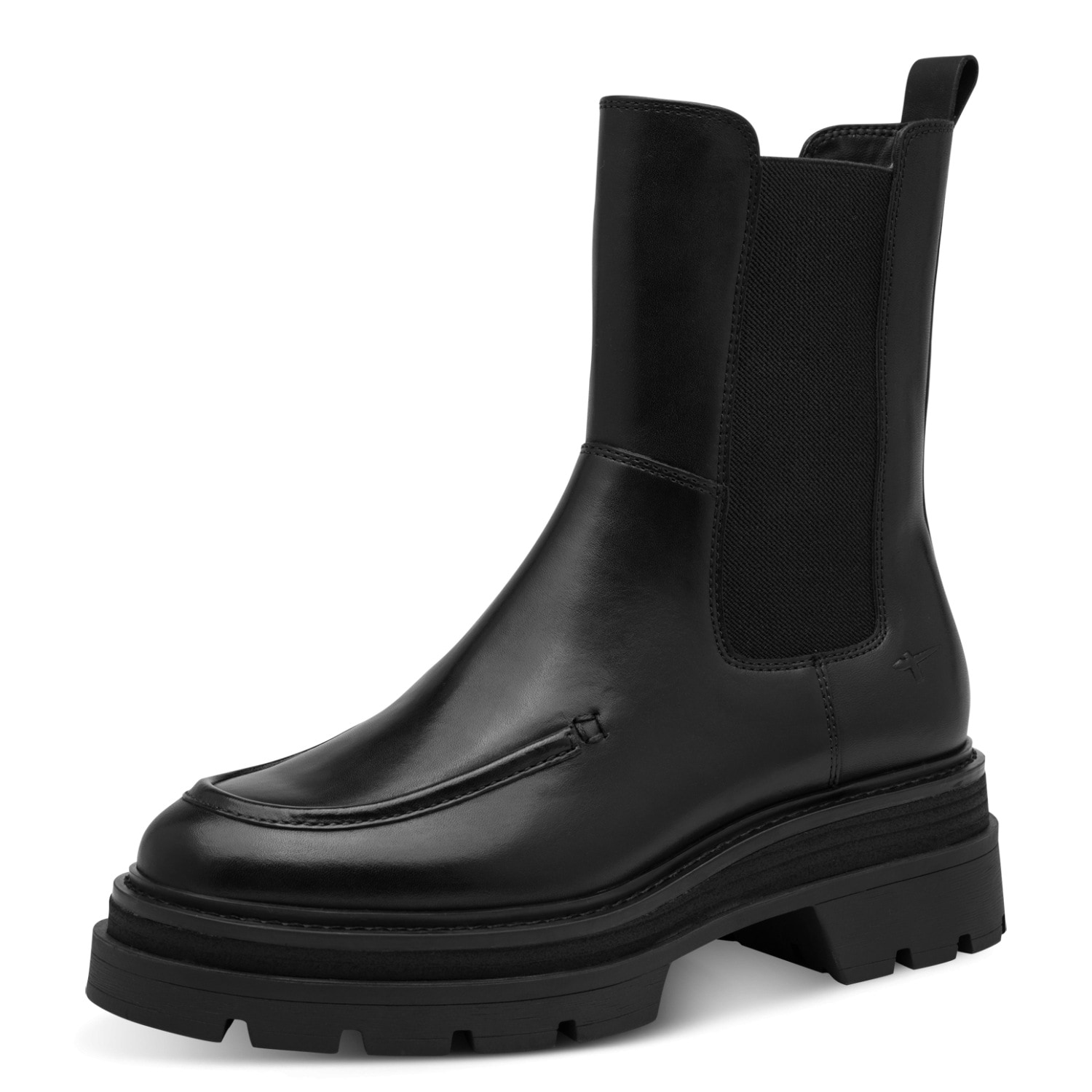 Tamaris Chelseaboots  Blockabsatz, Stiefelette mit angesagter Mokassinnaht