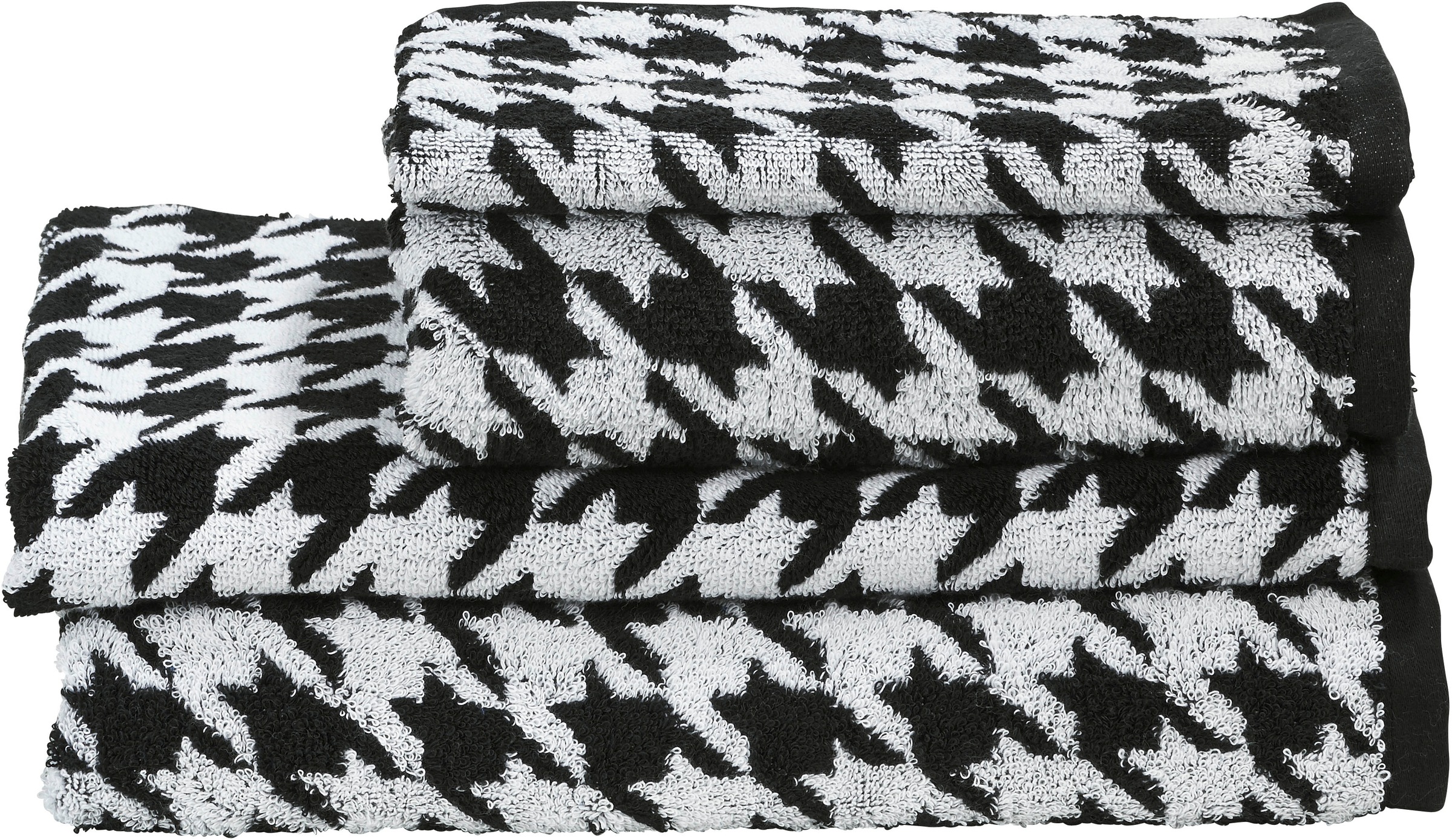 done. Handtuch Set "DAILY SHAPES, 4-teilig, Gästehandtuch," 4 Jacquard-Walk günstig online kaufen