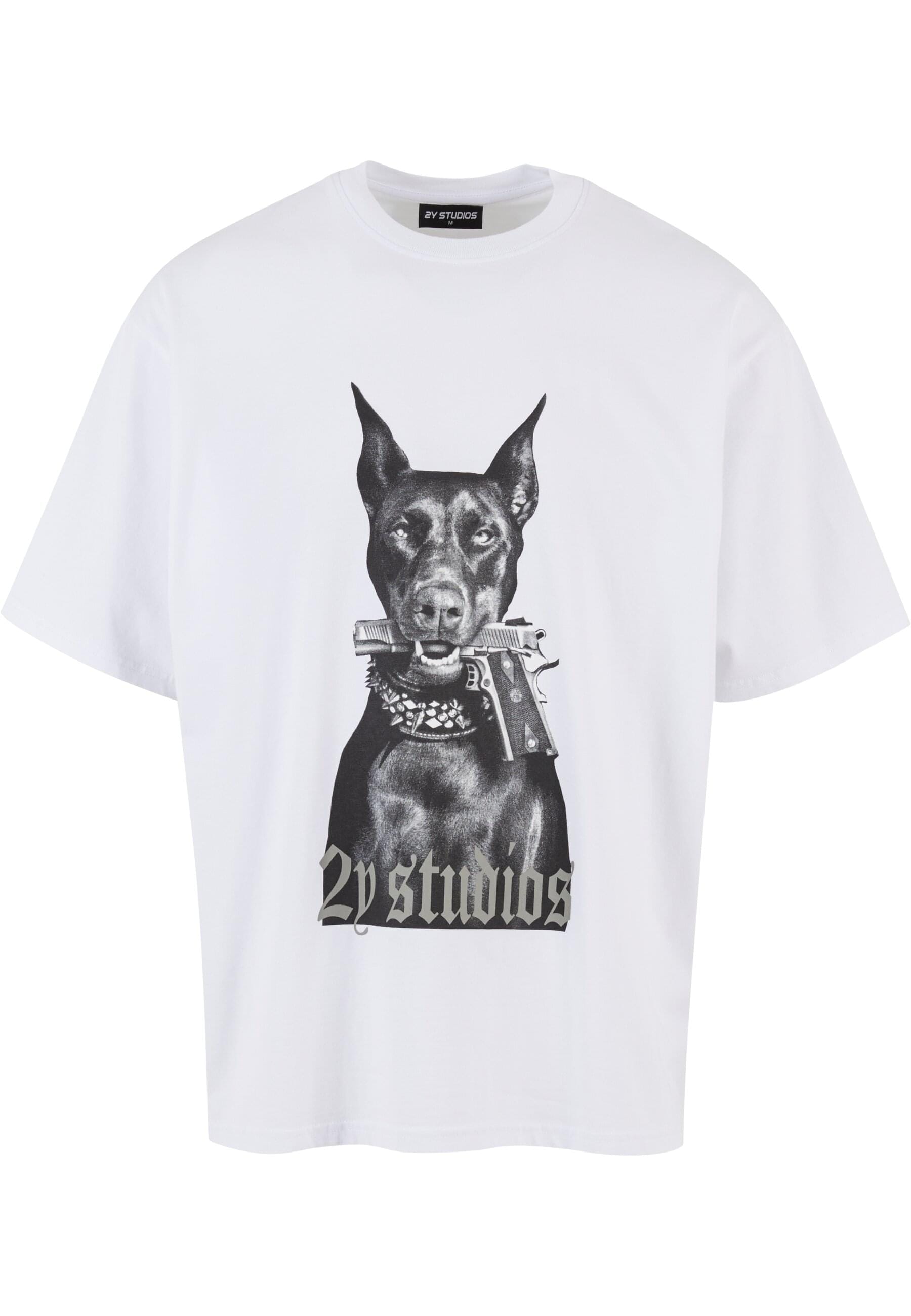 2Y Studios T-Shirt "2Y Studios Herren Doberman Oversize Tee" 1 Stk. tlg. günstig online kaufen
