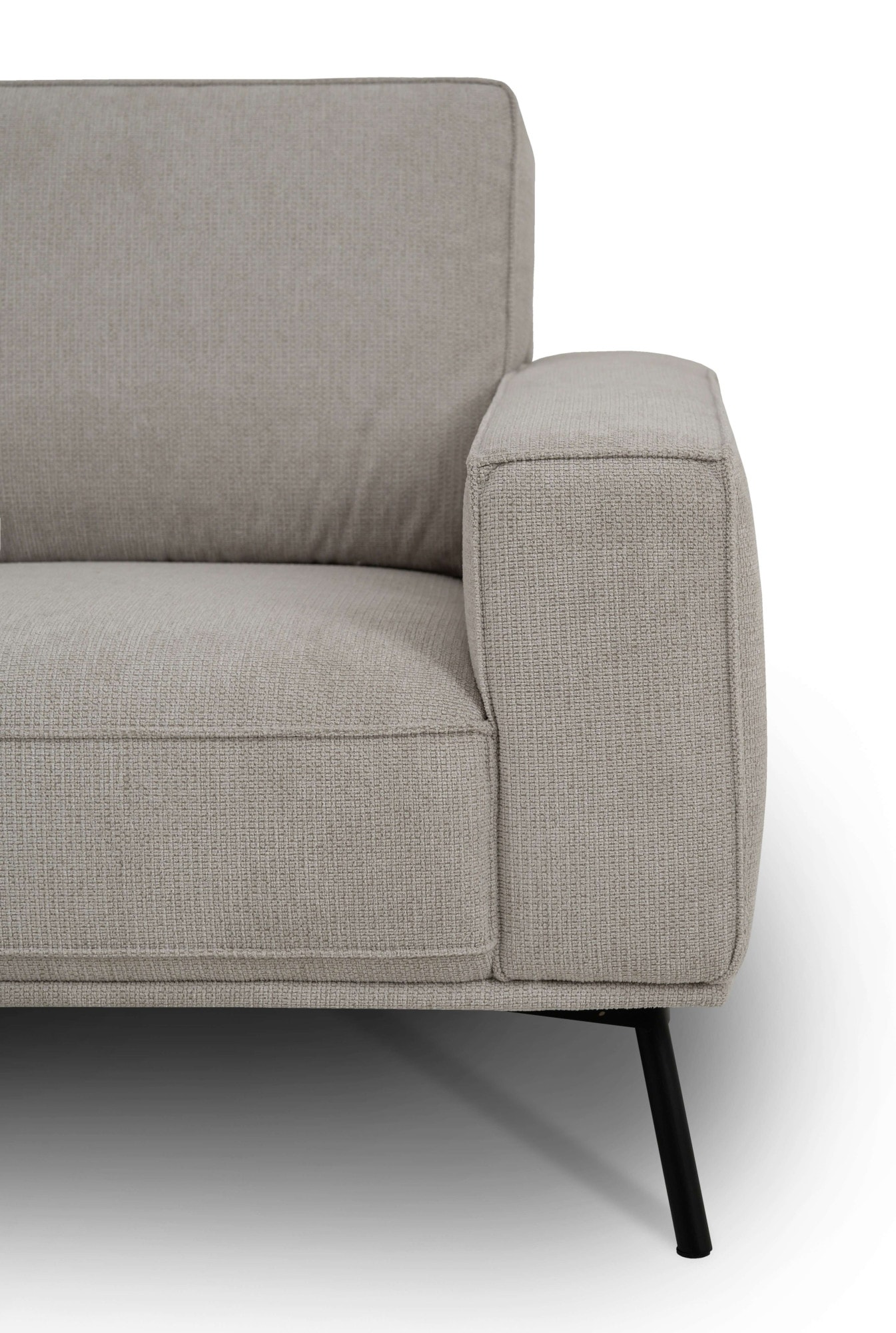 andas Ecksofa »Vosby«, Breite 260 cm, Chenille, mit dekorativer Kedernaht