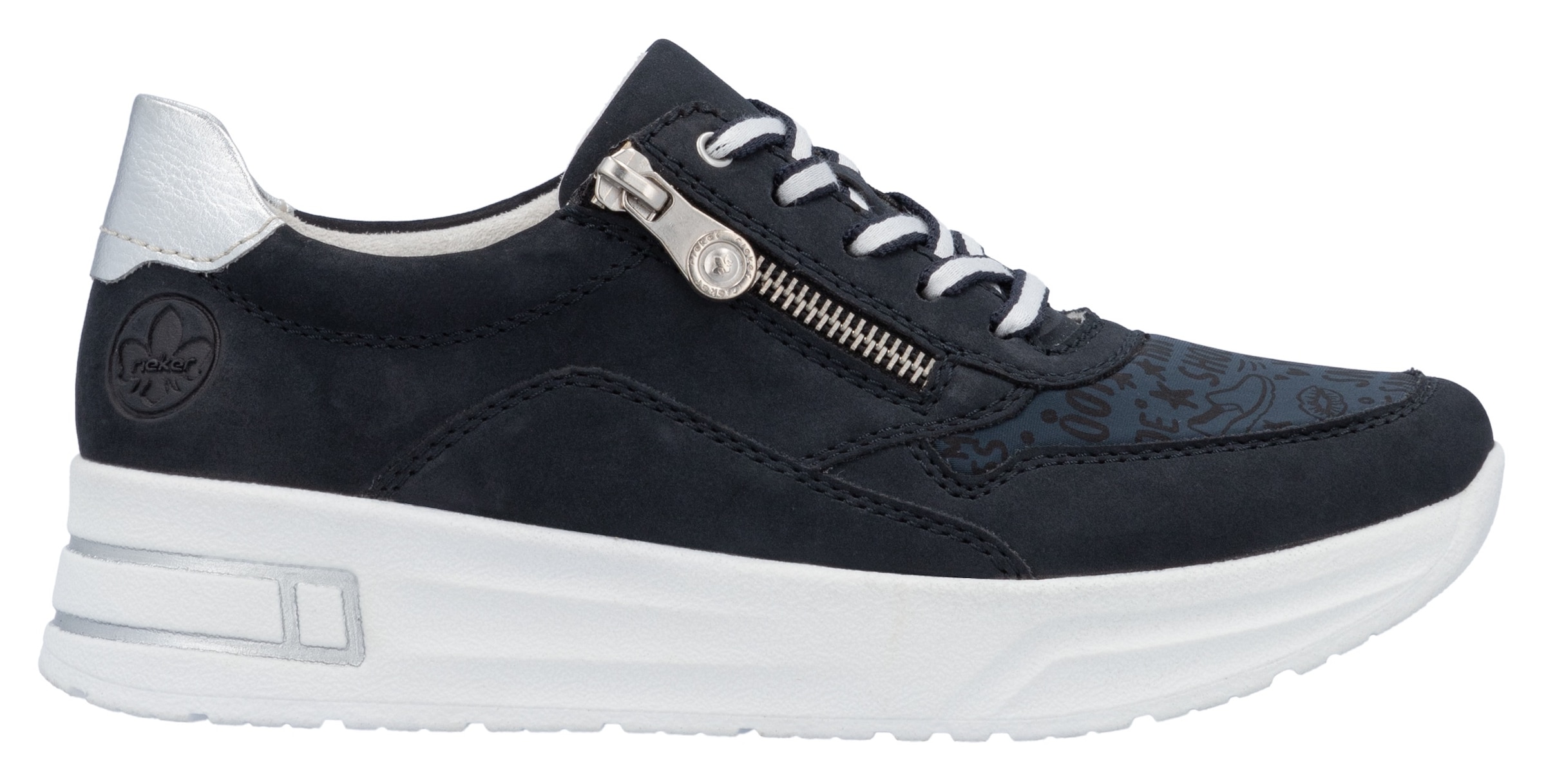 Rieker Plateausneaker, Schnürschuh, Halbschuh, Freizeitschuh mit Soft-Einlage
