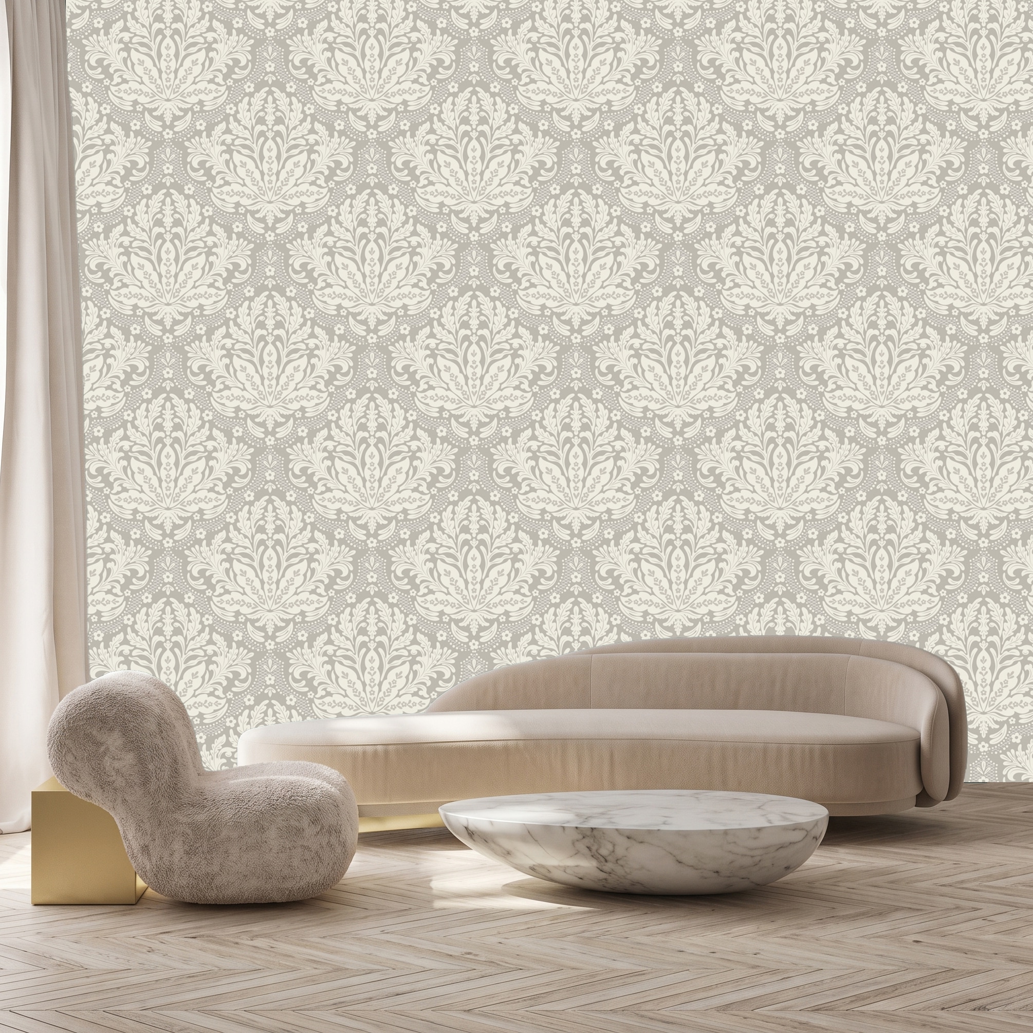 queence 3D-Tapete »Ornamente, selbstklebendes Wandpaneel« Motiv | bedruckt | mehrfarbig texturiert 60 x 250 cm Fototapete, Mustertapete, Anbringung ohne Kleister