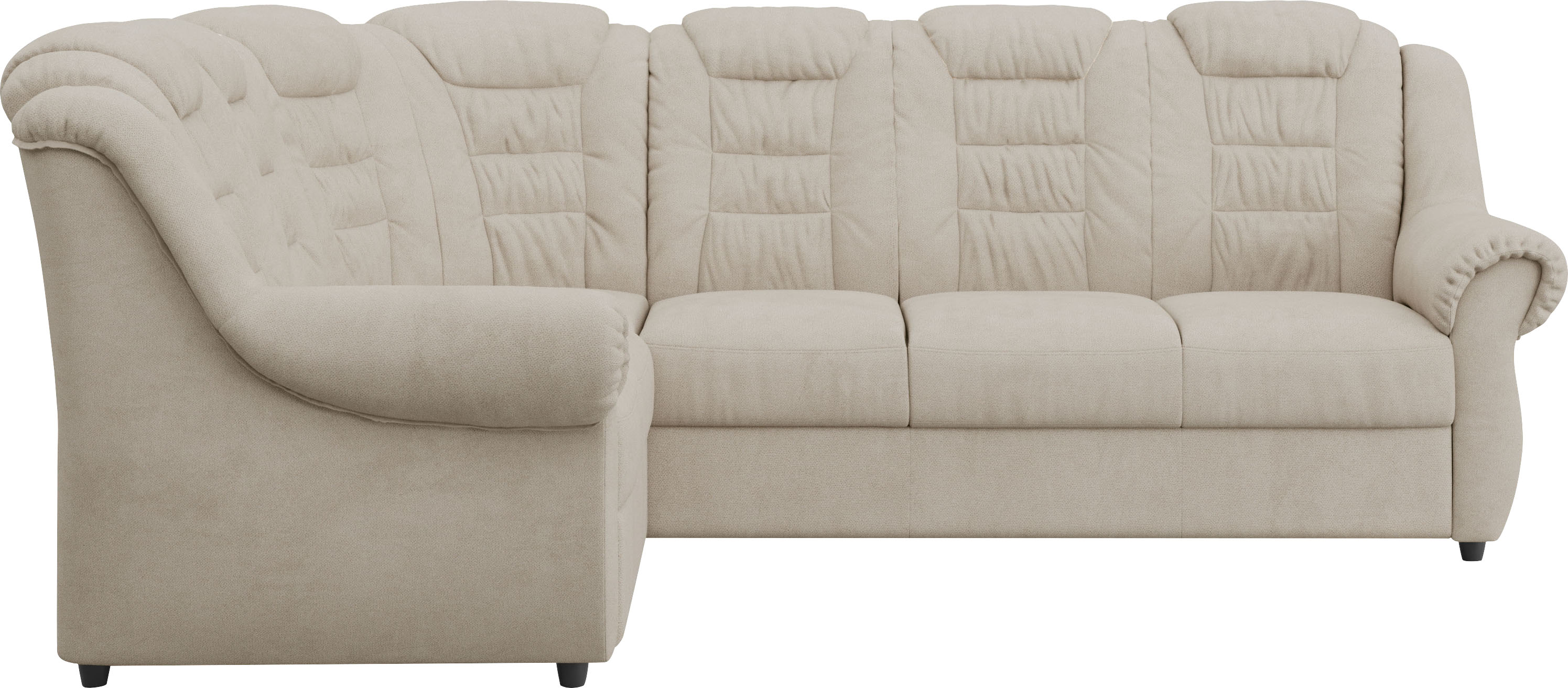 OTTO home Ecksofa "Boston L-Form" mit hoher Rückenlehne, wahlweise mit Schlaffunktion & Stauraum