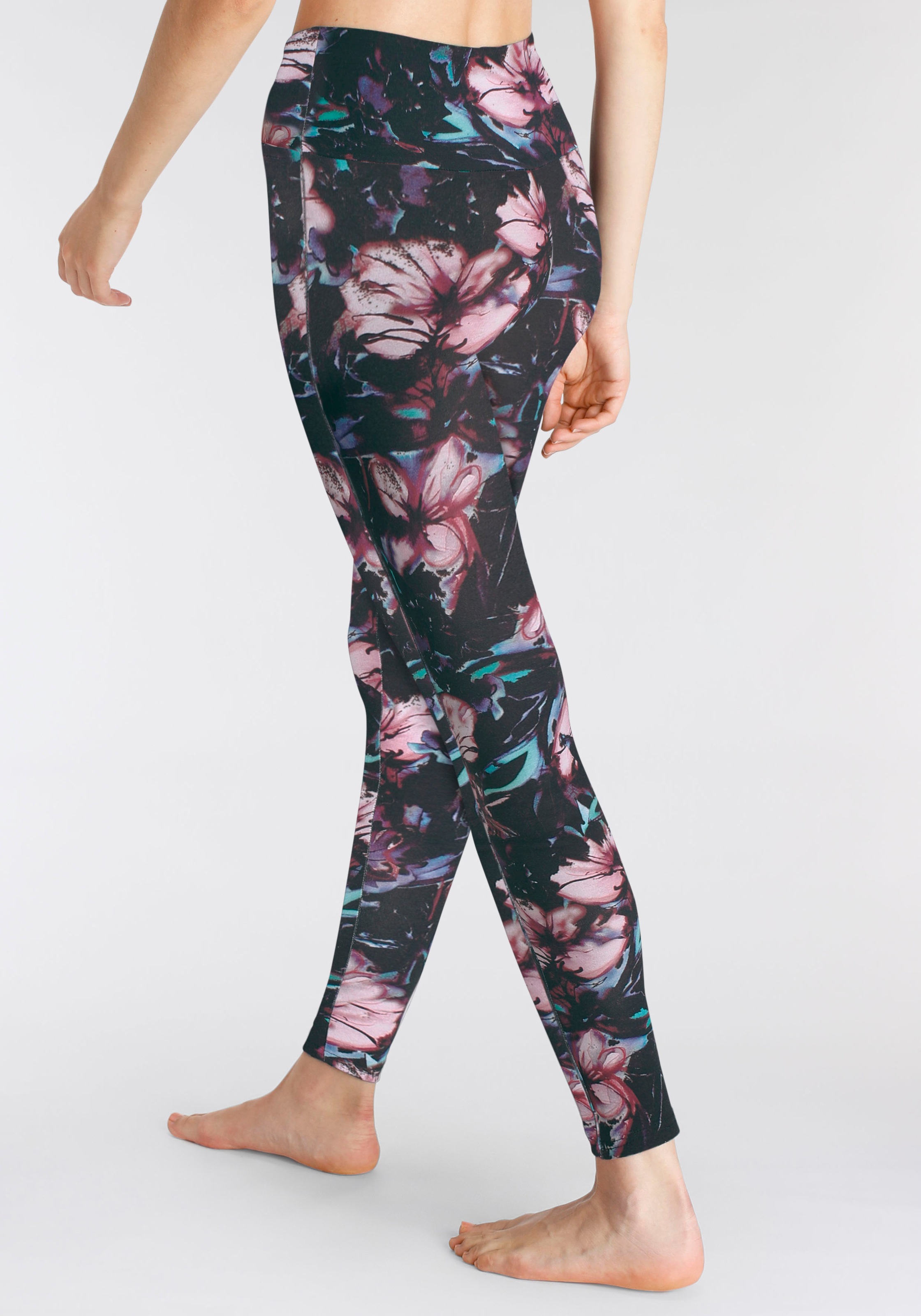 H.I.S Leggings, mit Blumendruck, Loungewaer