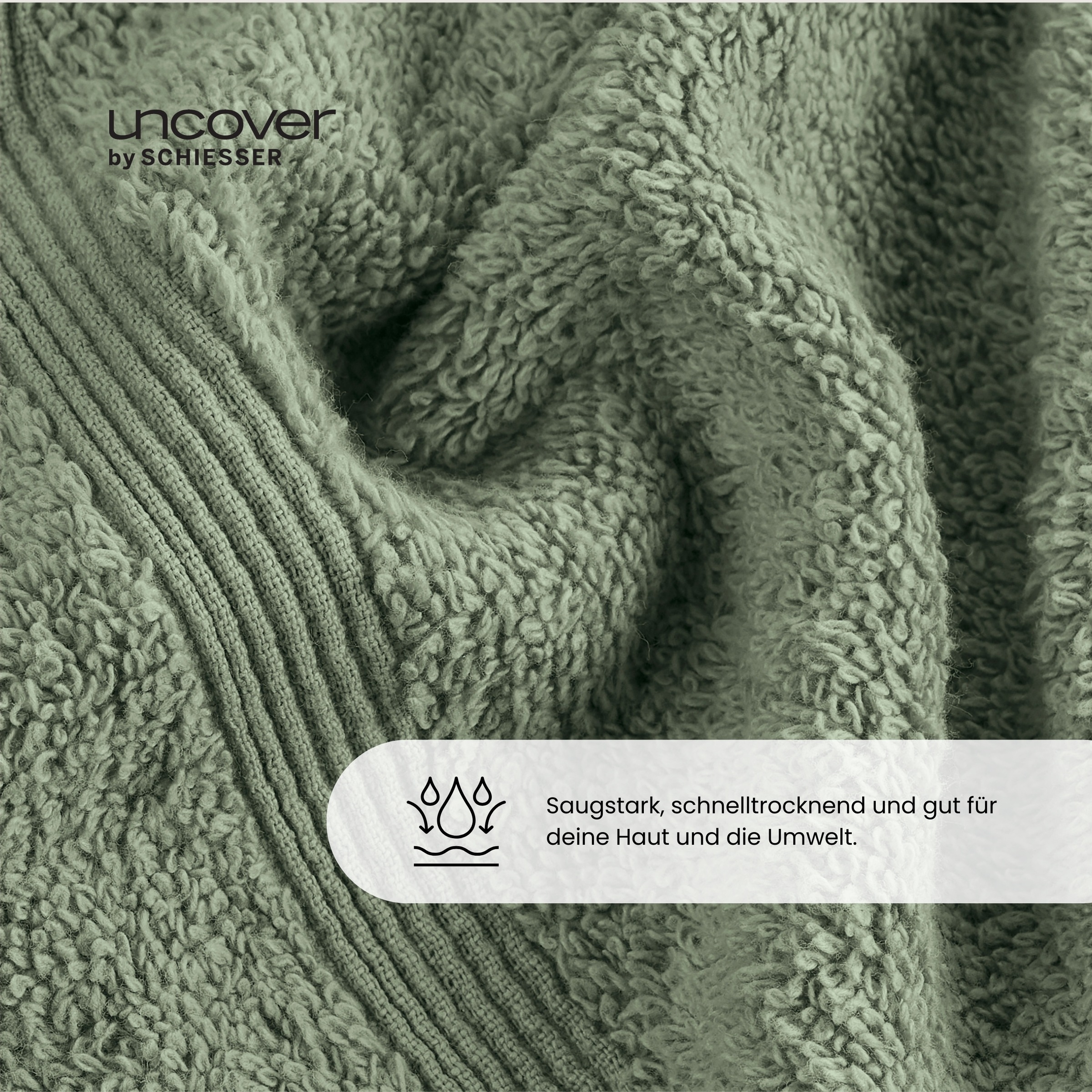 uncover by SCHIESSER Duschtücher "Brooklyn mit dezenter Bordüre in Hoch-Tie günstig online kaufen