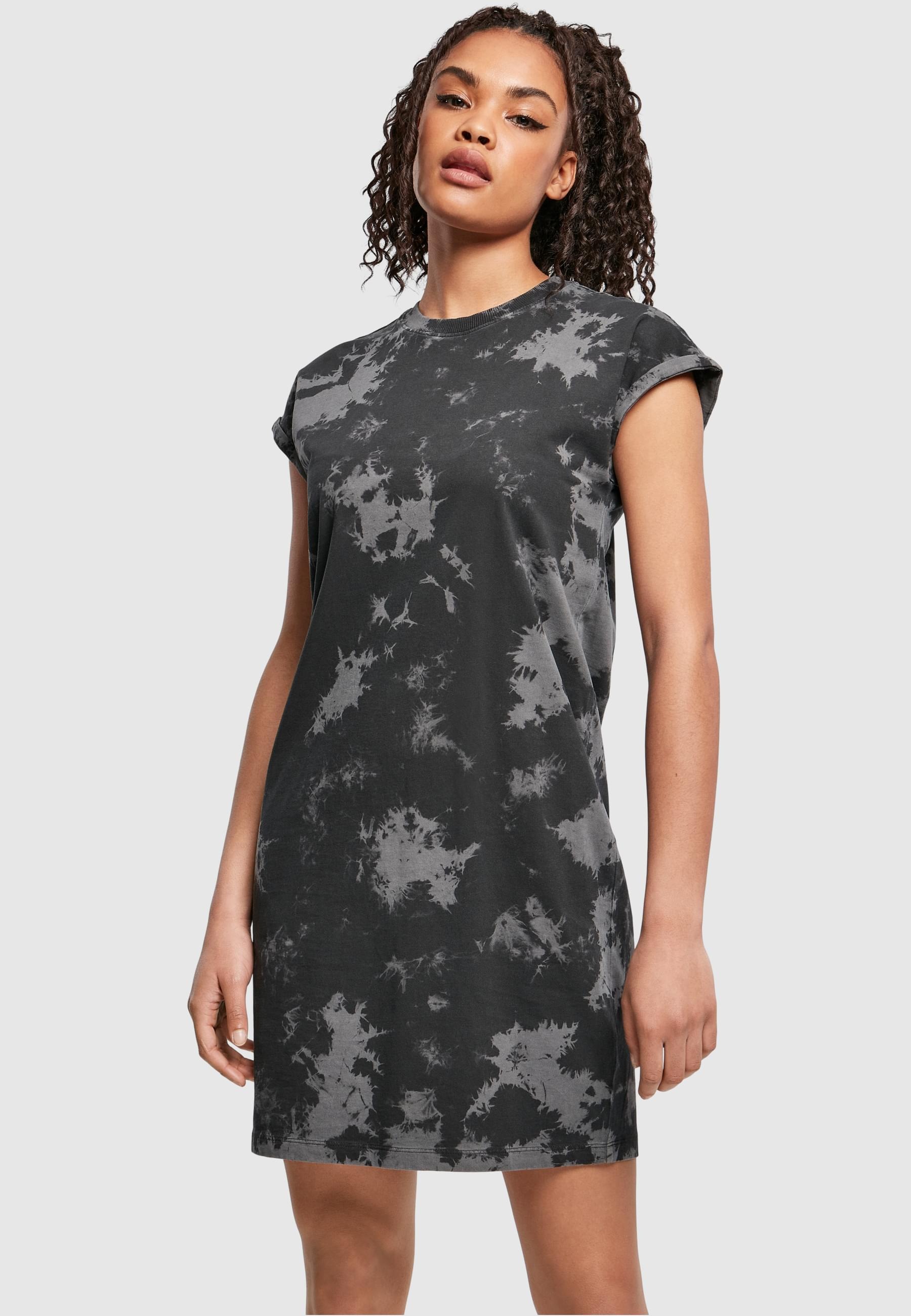 URBAN CLASSICS Shirtkleid »Urban Classics Damen Ladies Bleached Dress«, (1 tlg.)