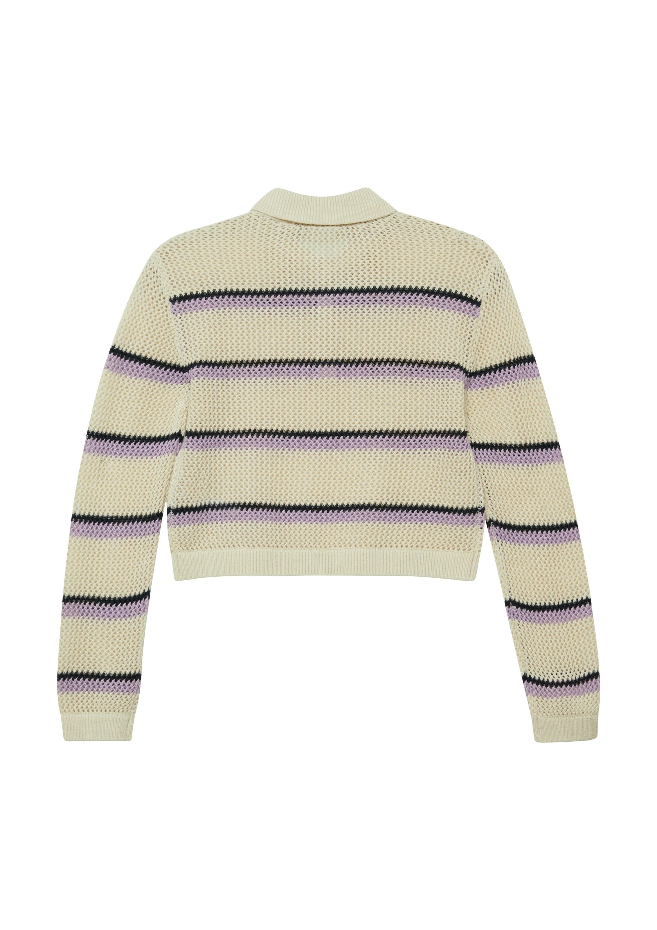 s.Oliver Junior Strickpullover im Streifenlook und kurz