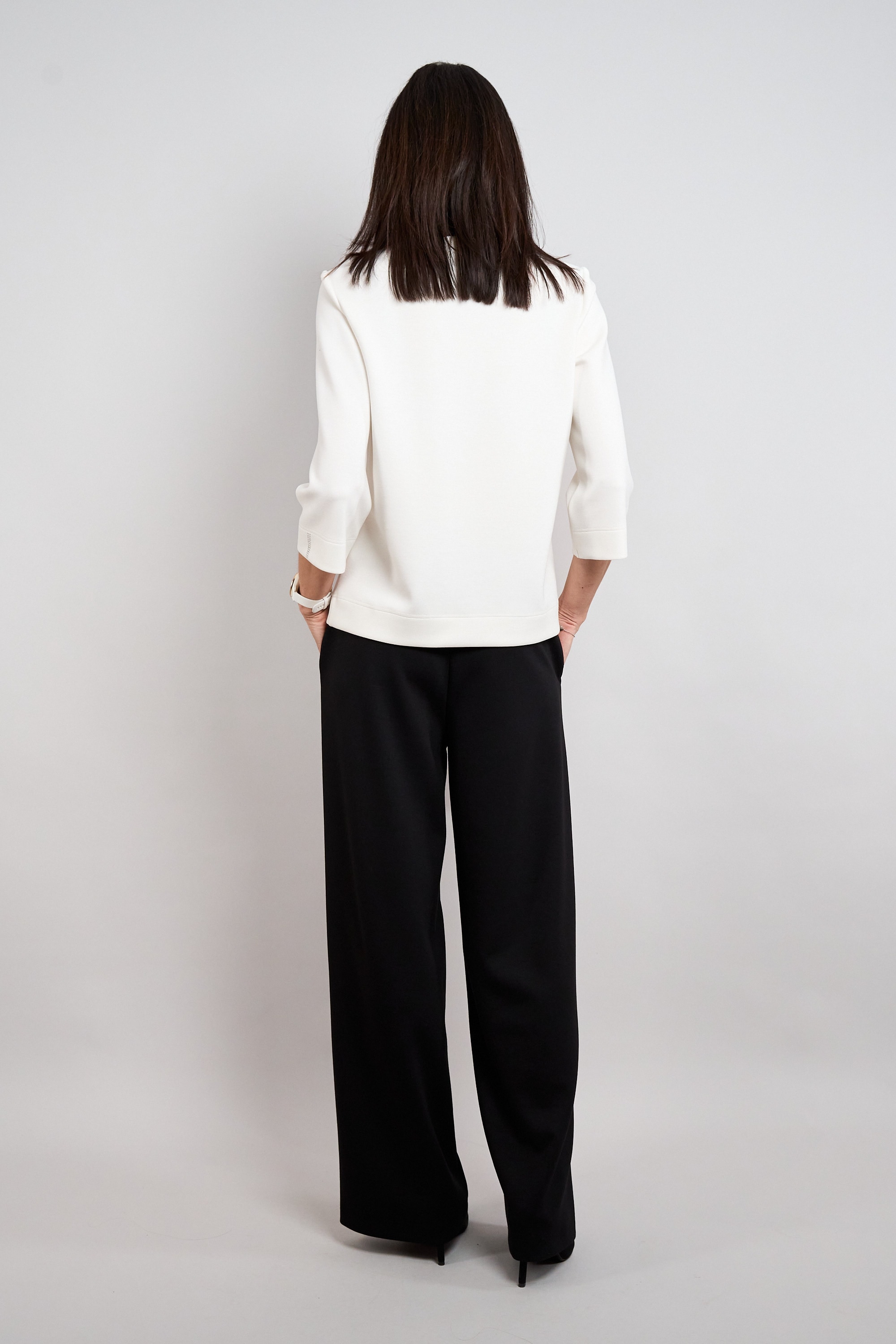 Seidel Moden Sweater , 3/4-Arm mit Glitzersteinen an den Armen - MADE IN GERMANY
