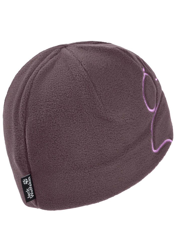 Jack Wolfskin Beanie »VERTIGO PAW BEANIE K« Kinder-Fleecebeanie, warm, Pfotenmotiv