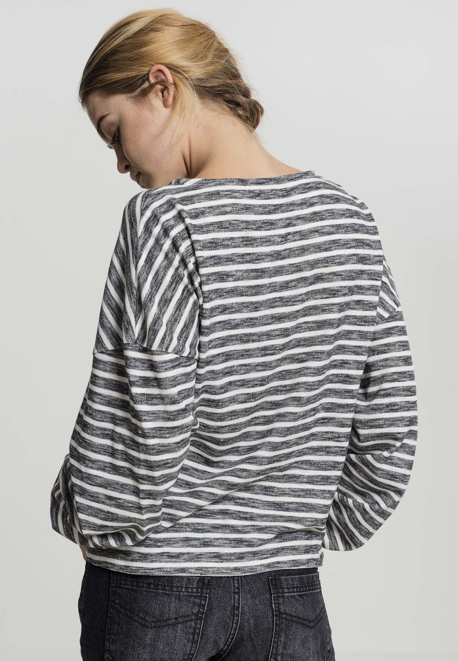 URBAN CLASSICS Sweater »Urban Classics Damen Ladies Oversize Stripe Pullover«, (1 tlg.)