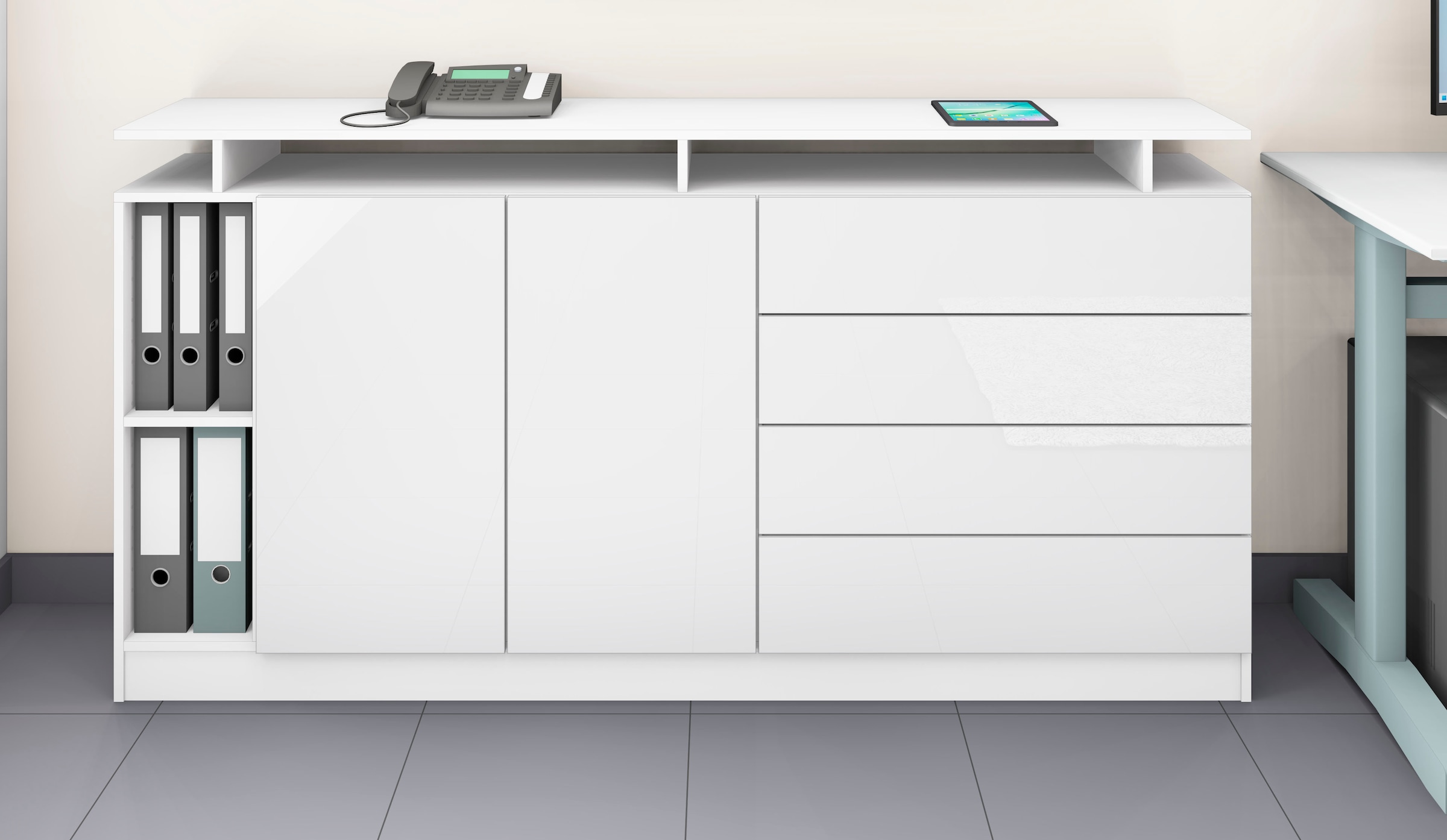 borchardt Möbel Sideboard »Wallis«, moderne grifflose Optik, mit Push-to-Open-Funktion