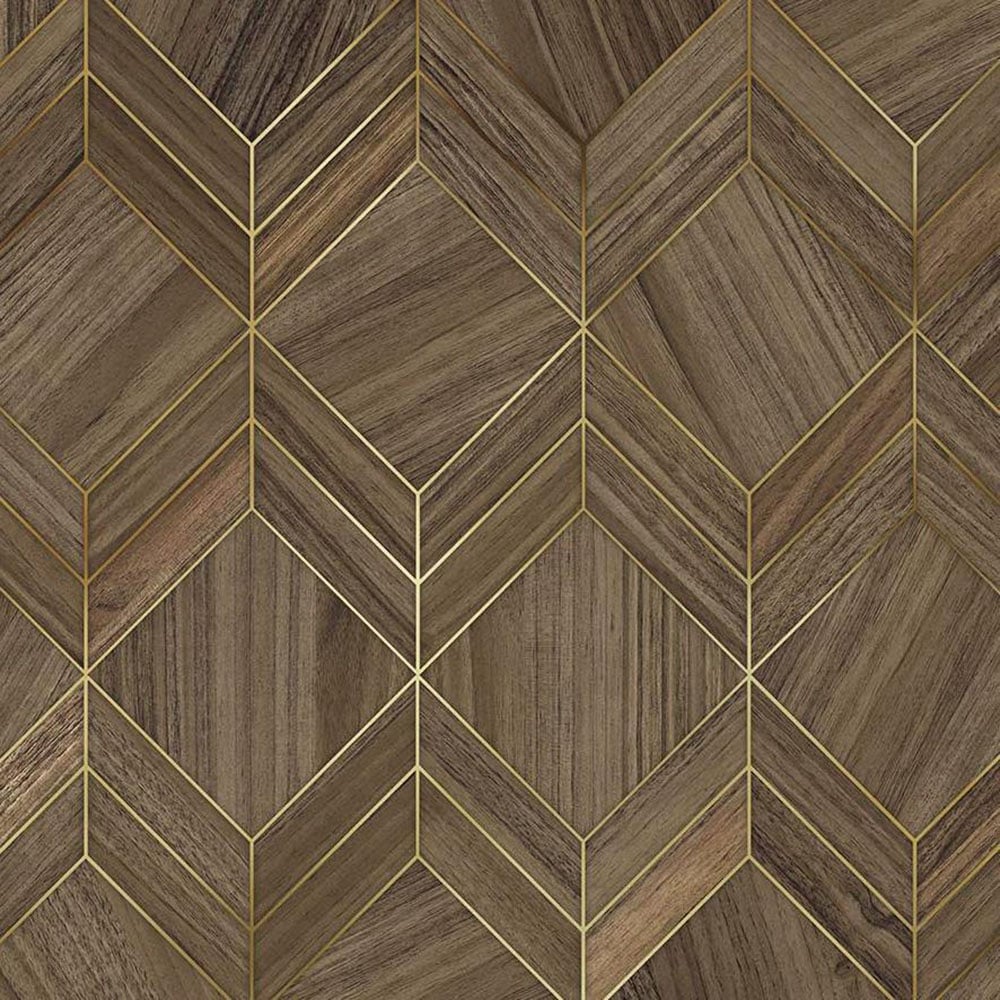 Schildmeyer Nachtschrank »Glenn, mit smarter Ladestation & Steckdose, Made in Germany« 1 Stk. tlg. Nussbaum Art-Déco Design mit eleganten Goldakzenten, Made in Germany