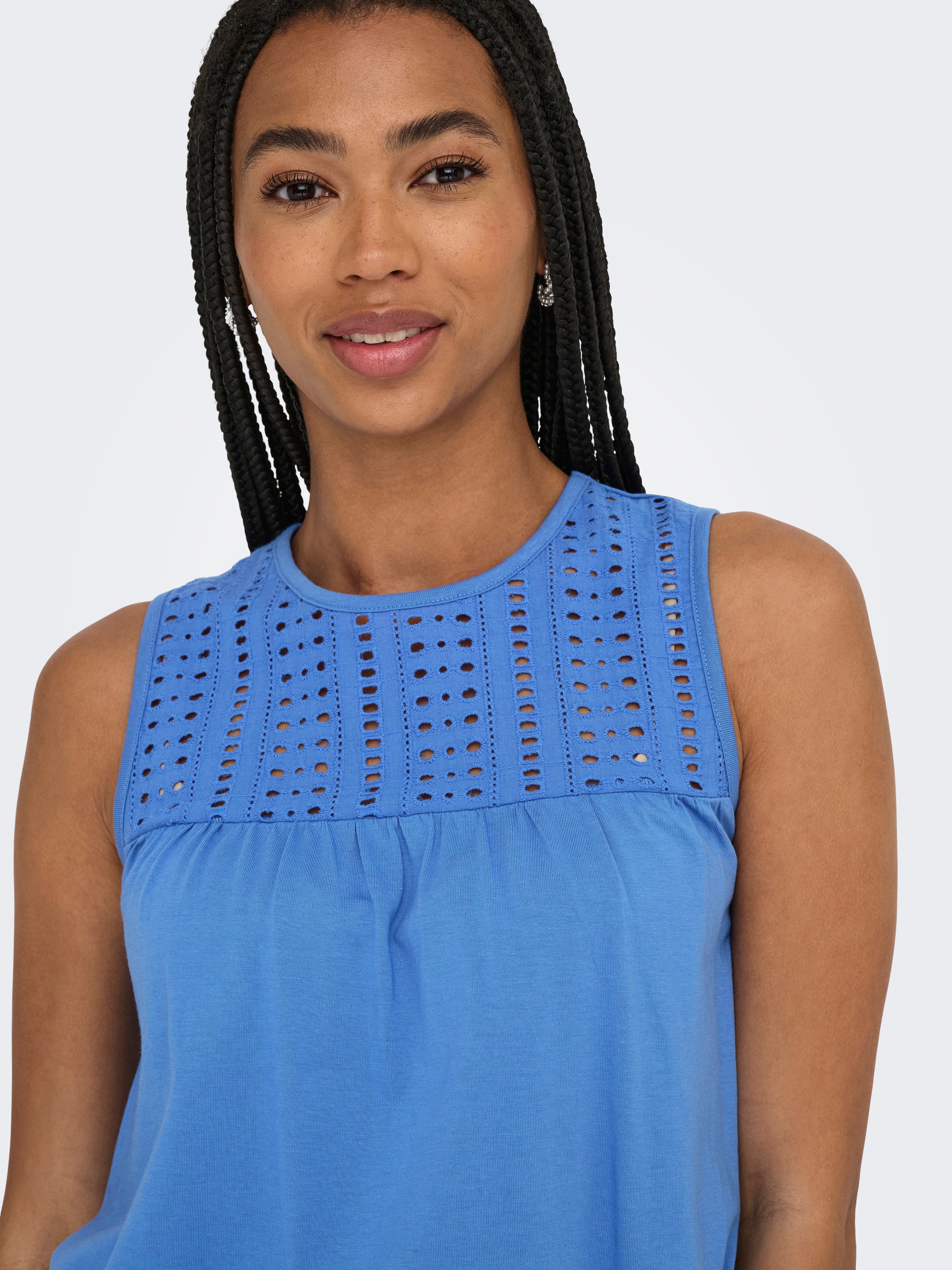 ONLY Spitzentop »ONLSHARON S/L O-NECK TOP JRS«