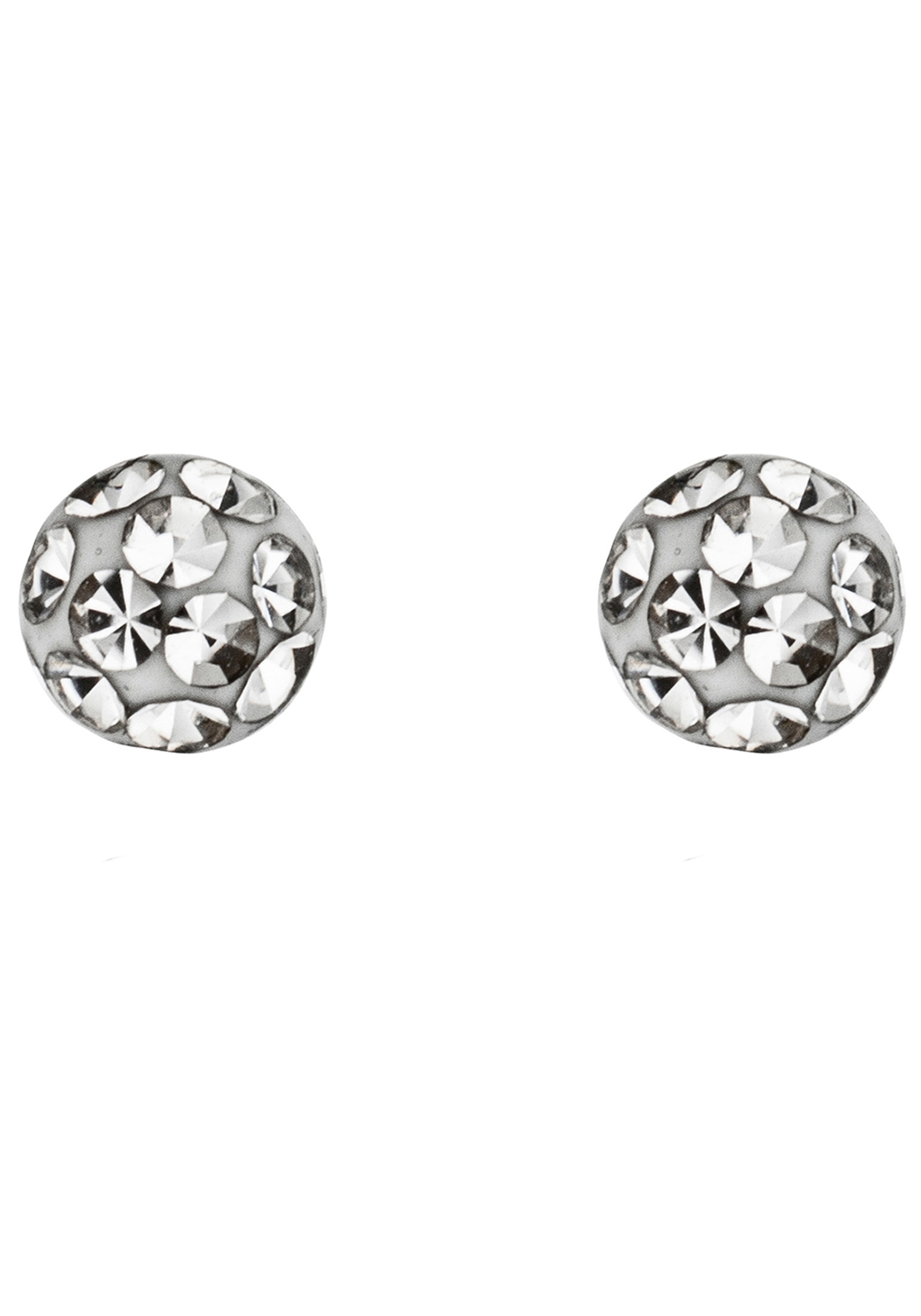 JOBO Paar Ohrstecker Edelstahl mit Kristallsteinen