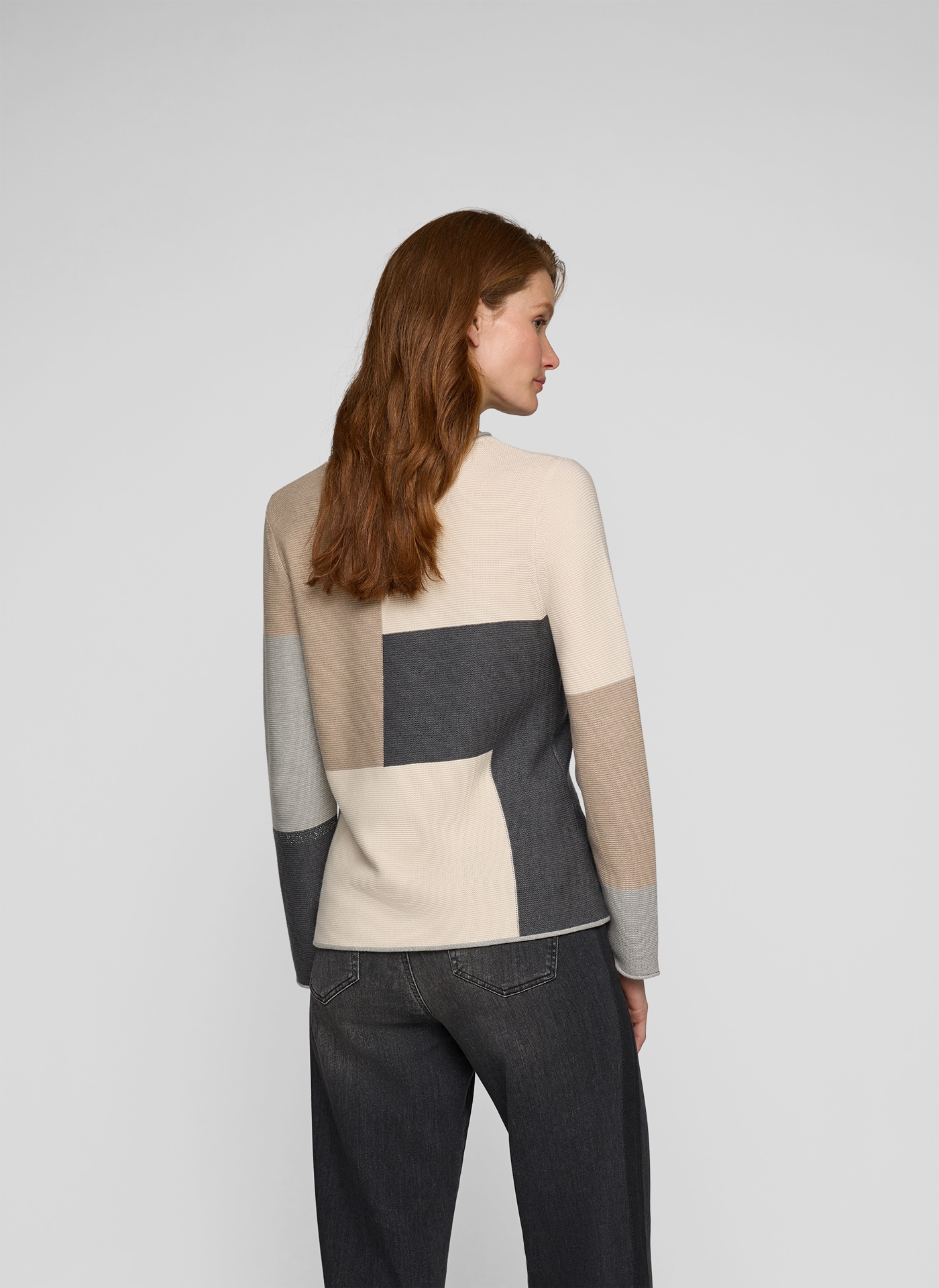 Rabe Strickpullover im Colorblocking-Look
