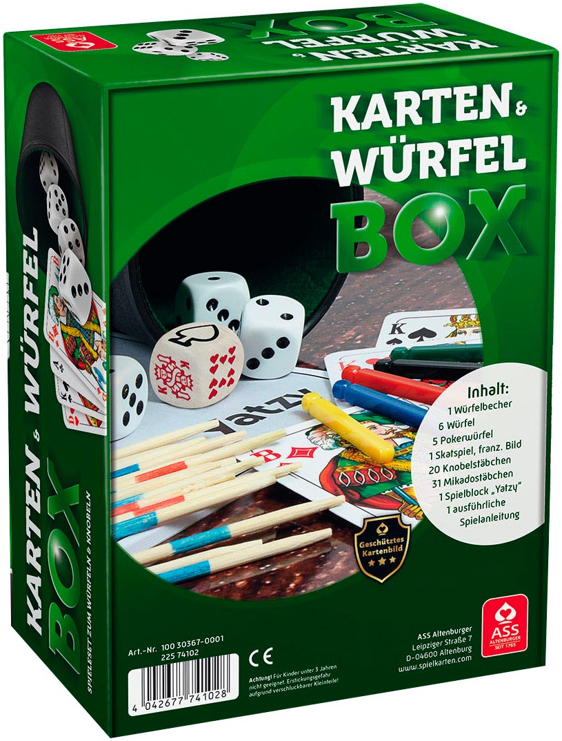Cartamundi Spielesammlung »Würfel- und Kartenbox« Made in Germany