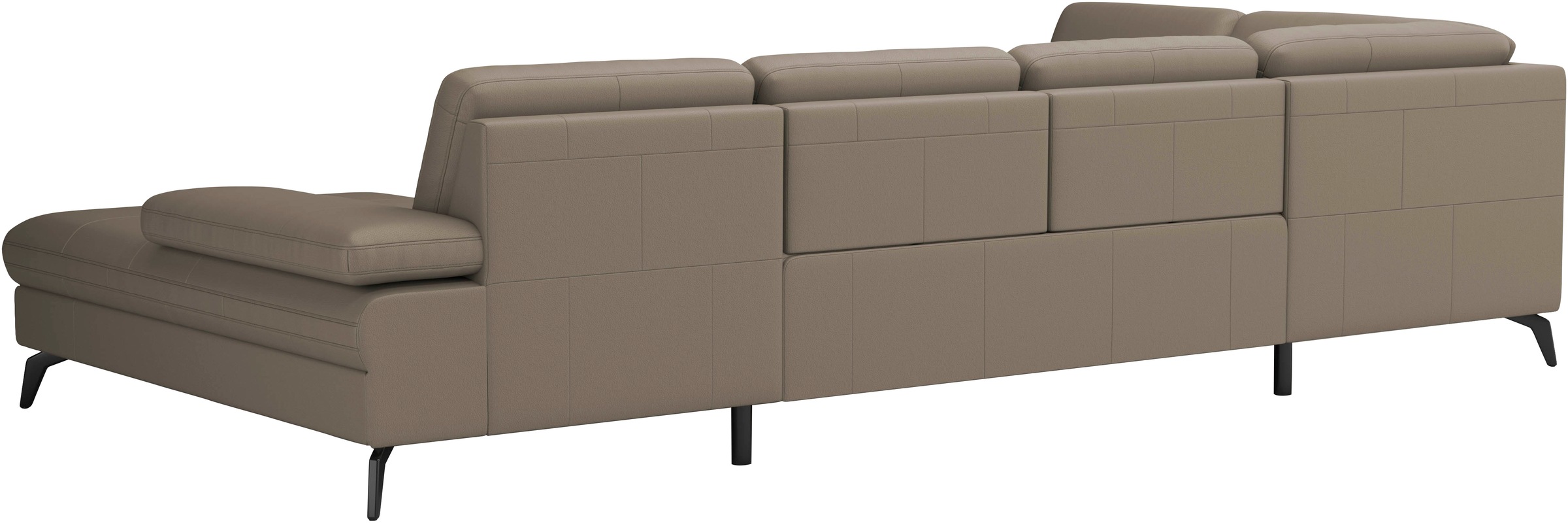 sit&more Wohnlandschaft »Morris U-Form, inkl. Sitztiefenverstellung«, wahlweise mit Armteilverstellung, Bettfunktion & Bettkasten