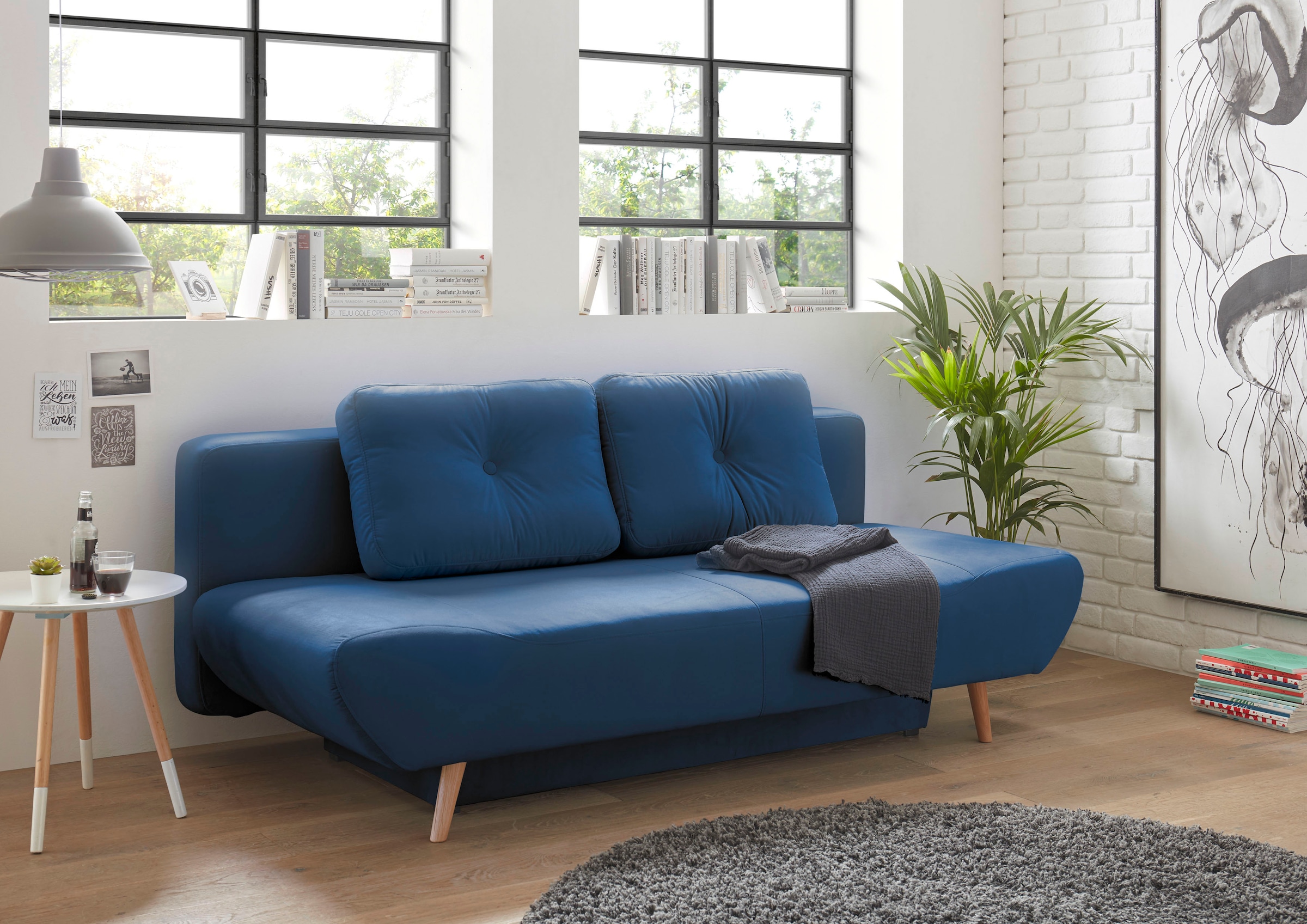 Home affaire Schlafsofa "Segmon" einfach in ein bequemes Bett umwandeln, in günstig online kaufen