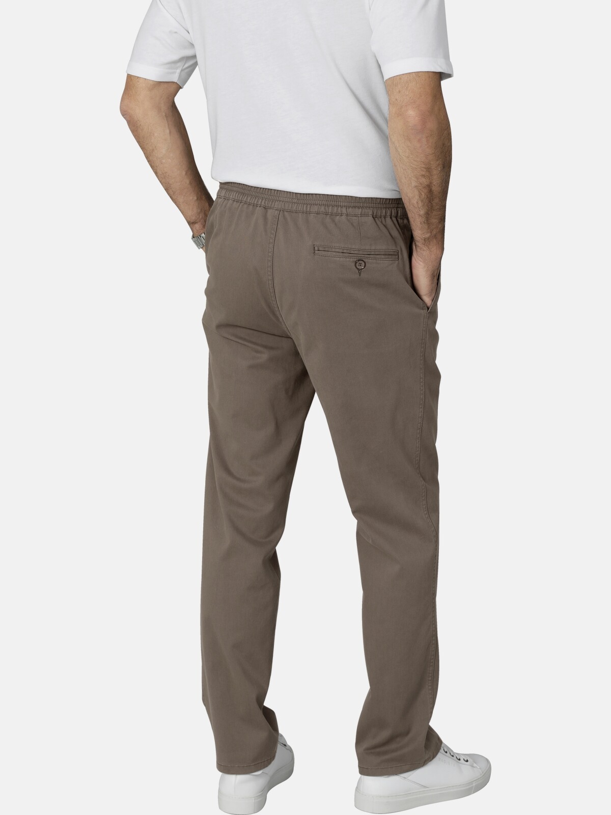 Schlupfhose BABISTA "Hose PARIELLA", Herren, Gr. 24, N-Gr, braun, Obermaterial: 98% Baumwolle CO. 2% Elasthan EL., regular fit, Hosen Schlupfhose, aus Stretch-Qualität 2