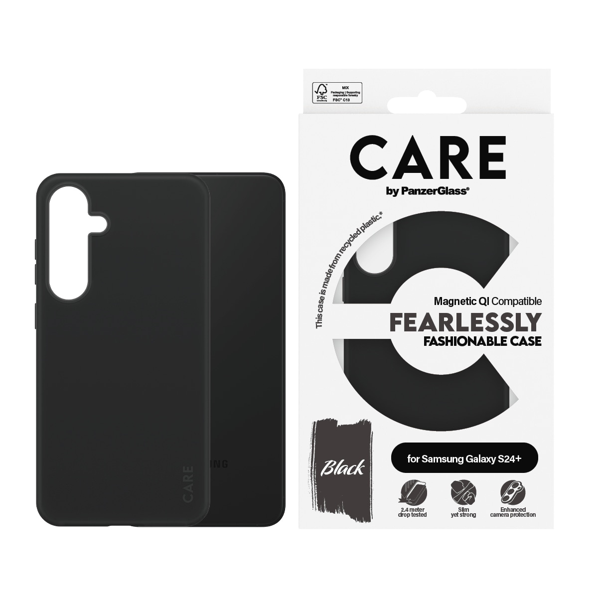 Handyhülle »MagSafe QI Compatible Fearlessly Fashionable Case für Samsung S24+«,...