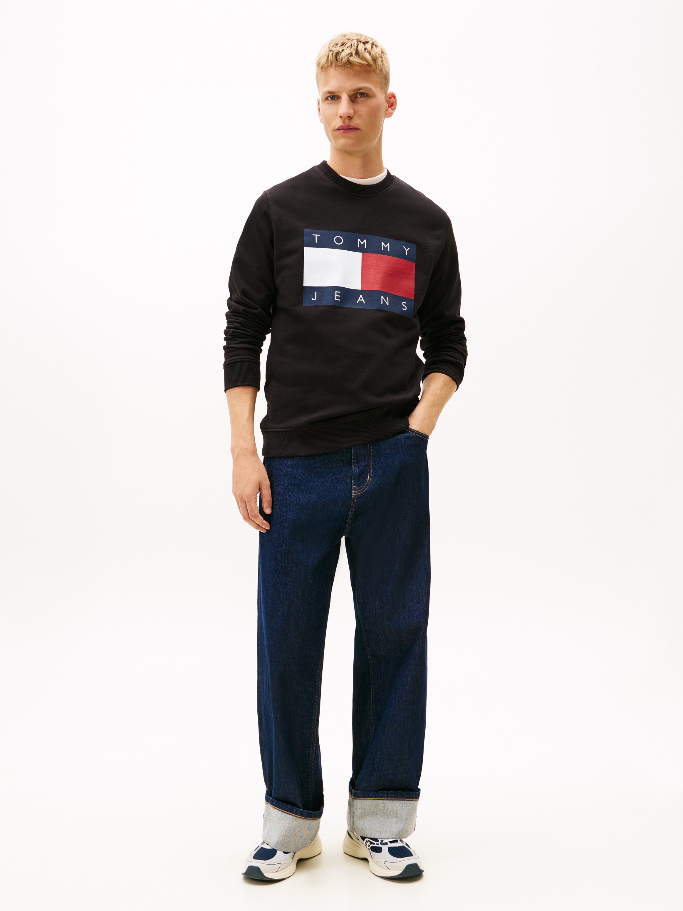 Tommy Jeans Sweatshirt »TJM BIG FLAG CREWNECK«, regular fit
