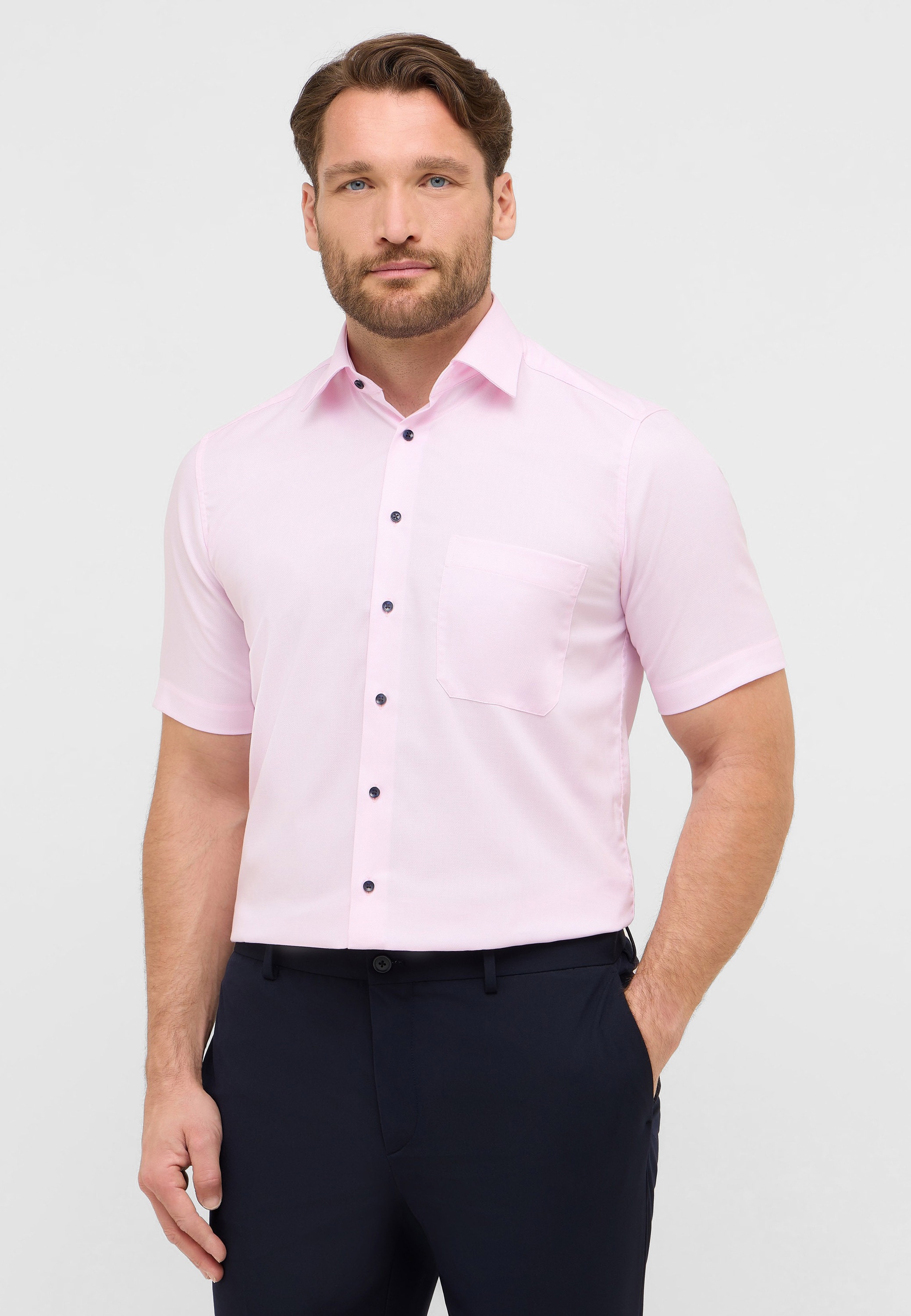 Eterna Kurzarmhemd "COMFORT FIT", NON IRON (bügelfrei) günstig online kaufen