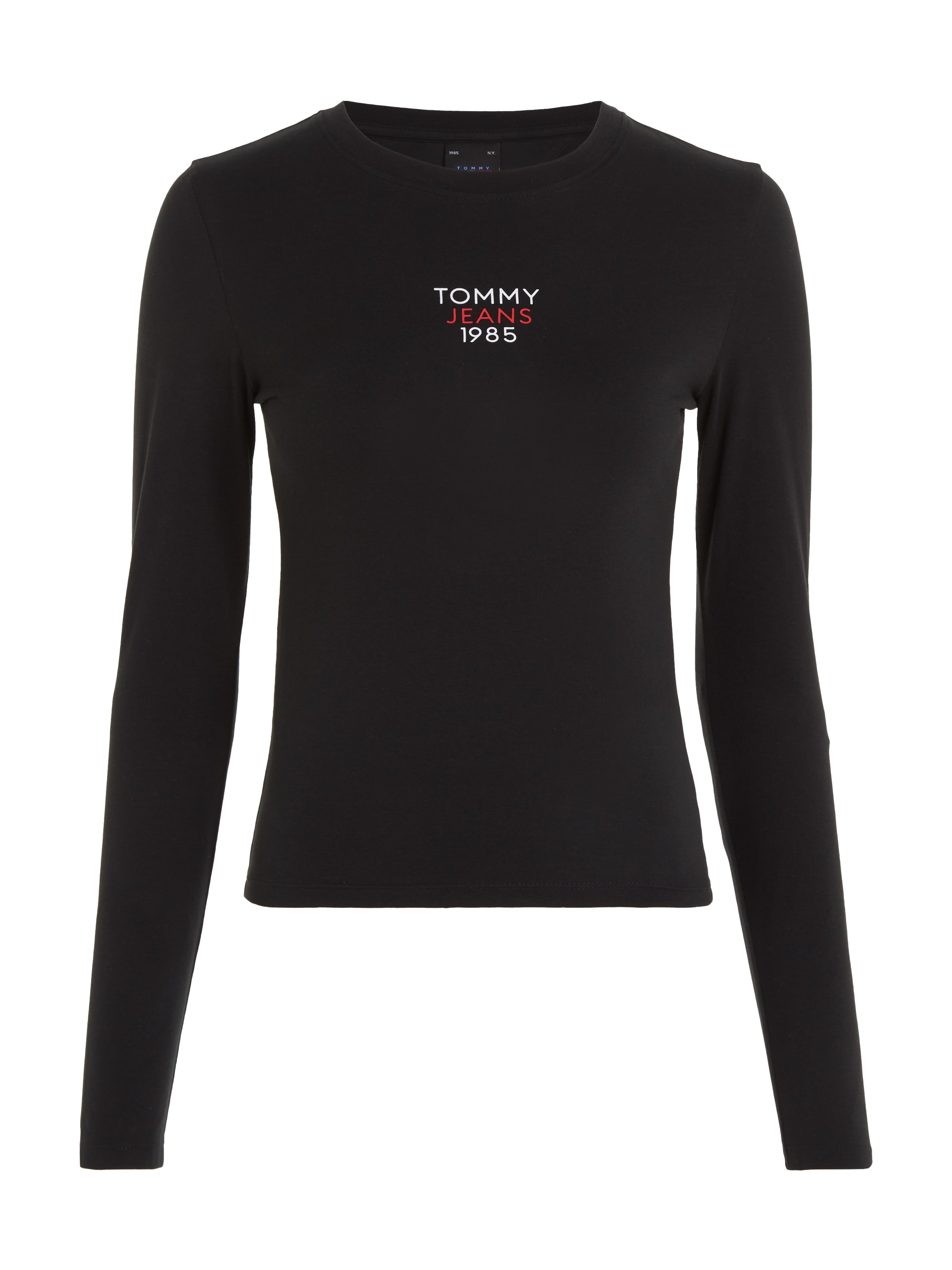 Tommy Jeans Curve T-Shirt Logo-Schriftzug »TJW EXT«, mit SLIM 1 online ESSENTIAL LS bestellen Tommy BAUR | Jeans LOGO