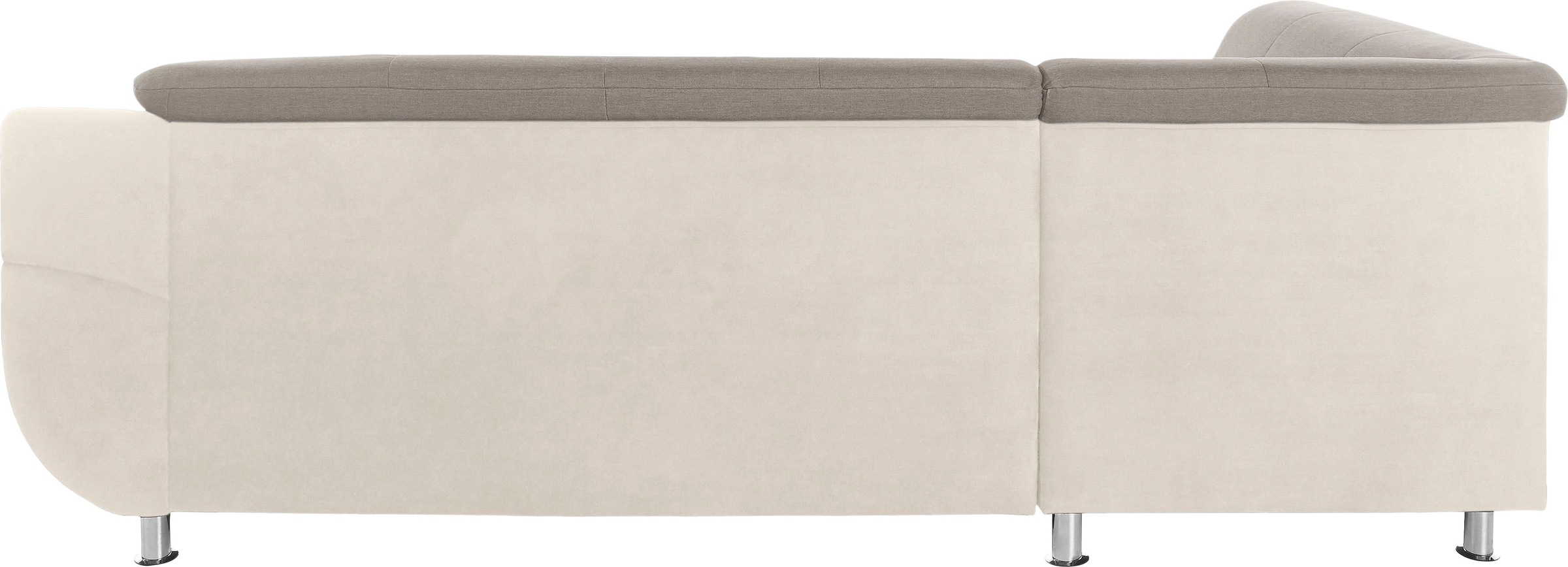 TRENDMANUFAKTUR Ecksofa »Rondo 3, zeitlos und bequem, Materialmix, breite Armlehnen, L-Form«, wahlweise mit Federkern für mehr Komfort, wahlweise mit Bettfunktion