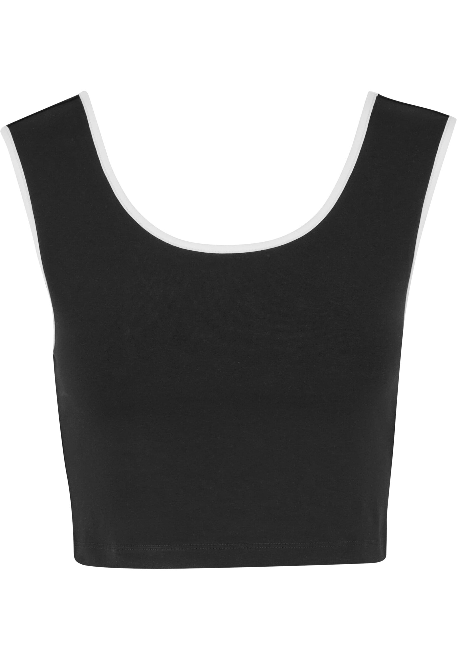 URBAN CLASSICS T-Shirt »Urban Classics Ladies Contrast Cropped Top«, (1 tlg.)