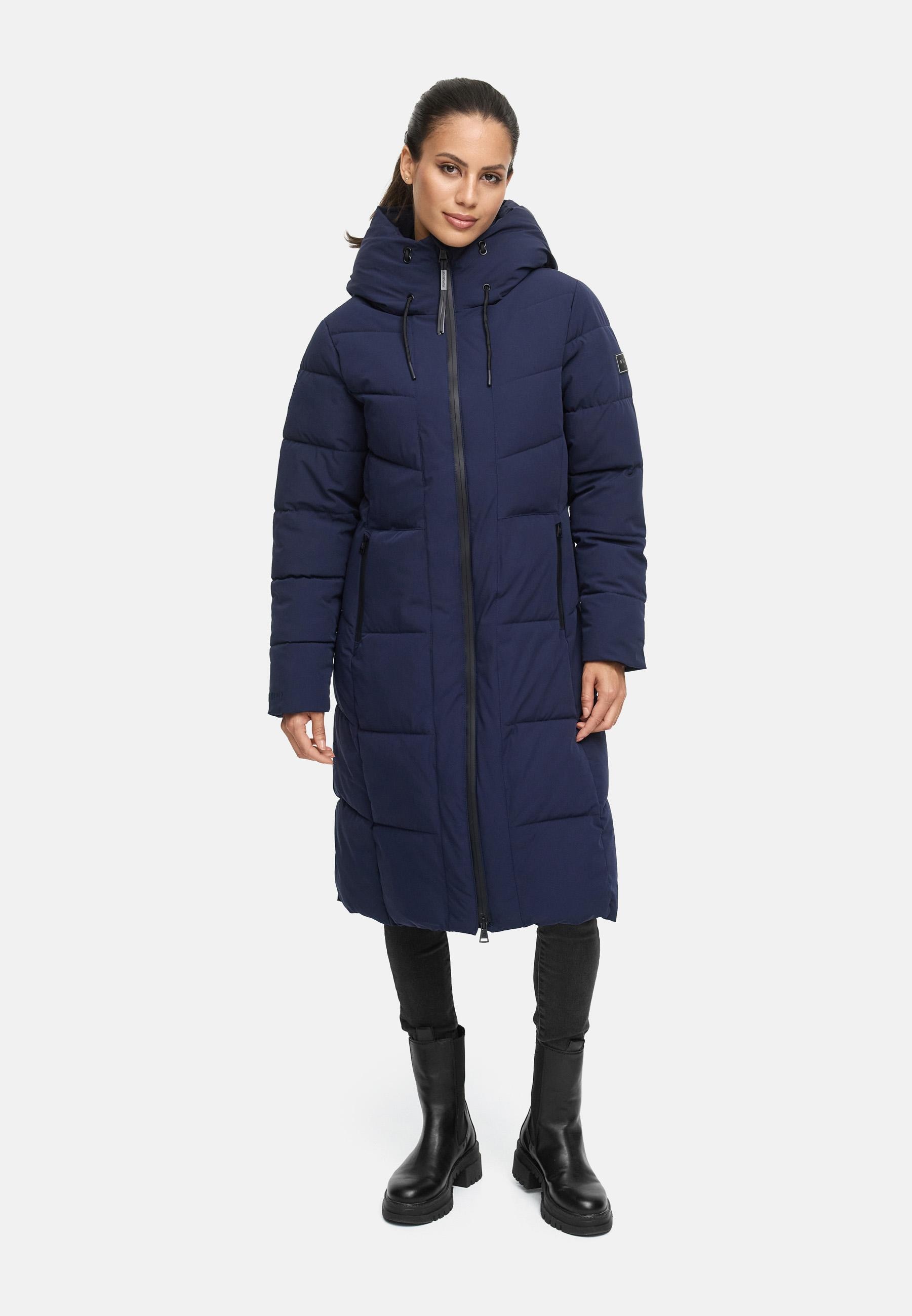 Navahoo Steppmantel »Schokokuss XIV«, Warmer Damen gesteppter Wintermantel mit Kapuze