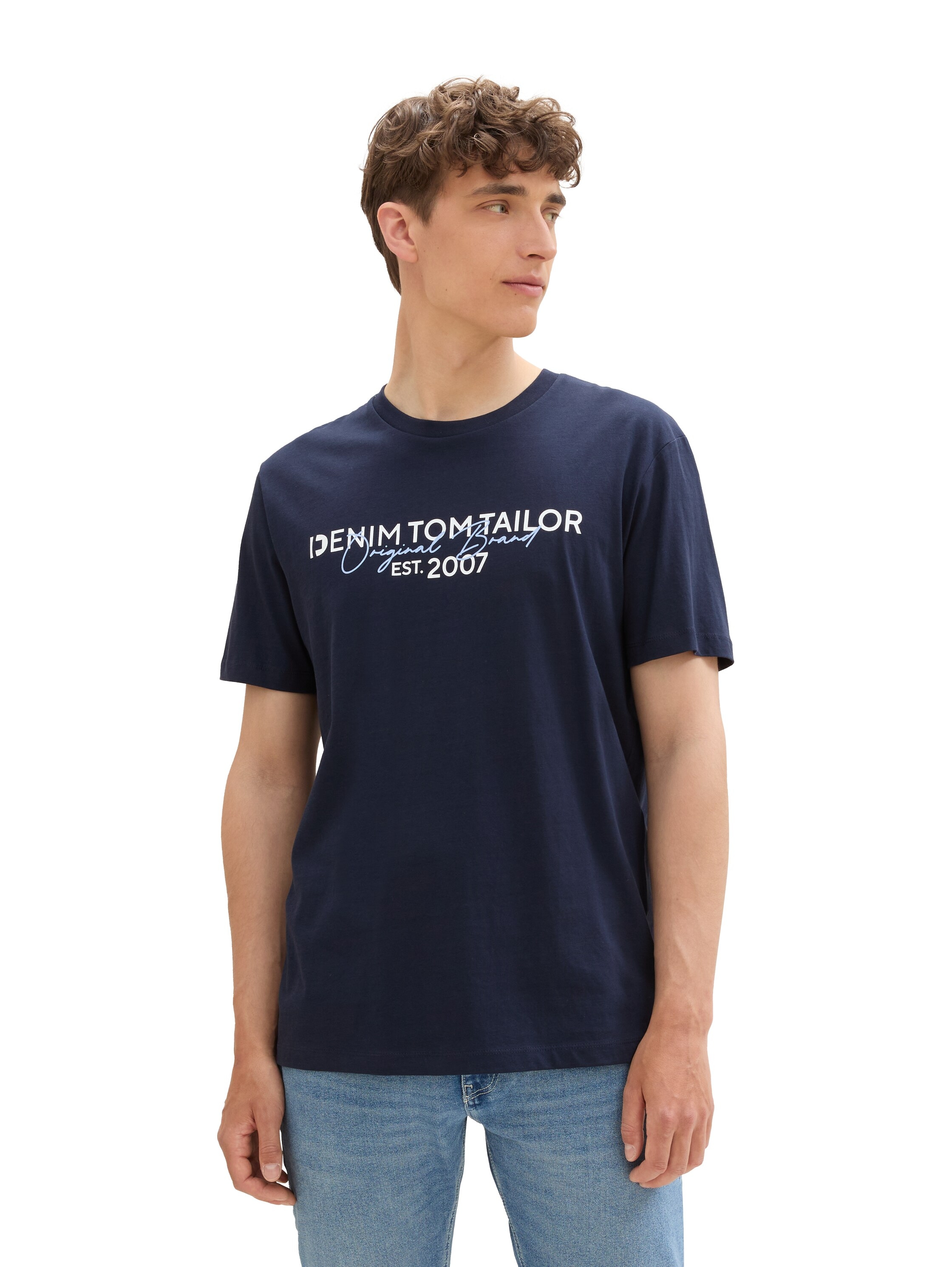 TOM TAILOR Denim T-Shirt, mit Logo Print günstig online kaufen