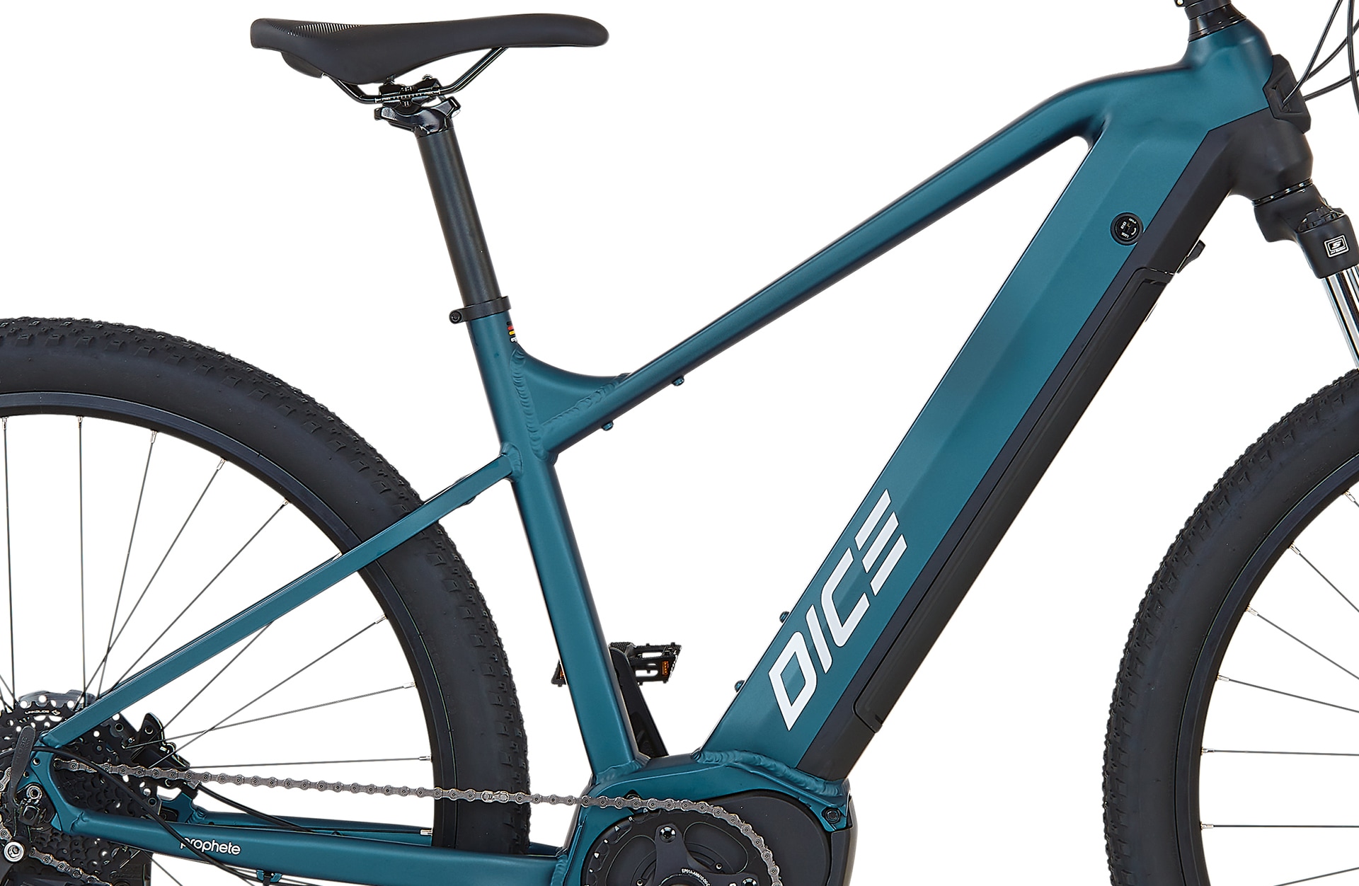 Prophete »Dice 3.8« 10 Gang Shimano Cues Schaltwerk Kettenschaltung Mittelmotor 250 W Pedelec, Elektrofahrrad für Damen und Herren, MTB