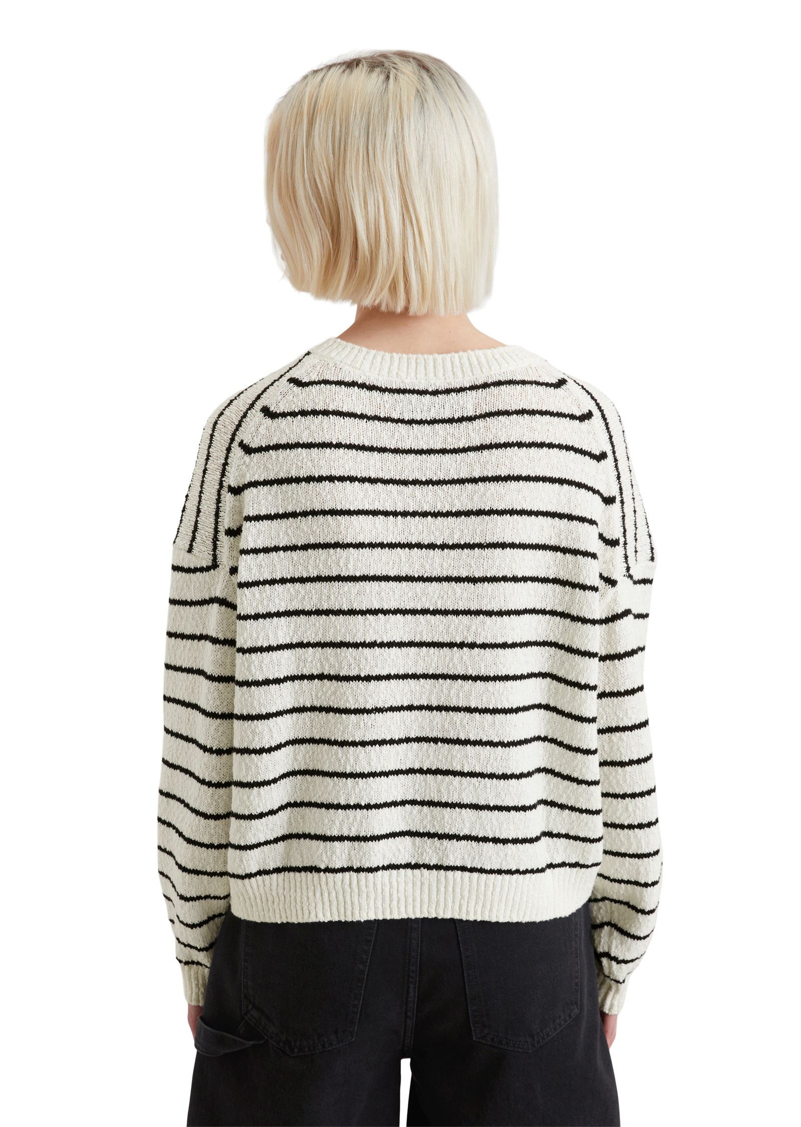 Marc O'Polo DENIM Rundhalspullover »aus Organic-Cotton-Slub-Garn«
