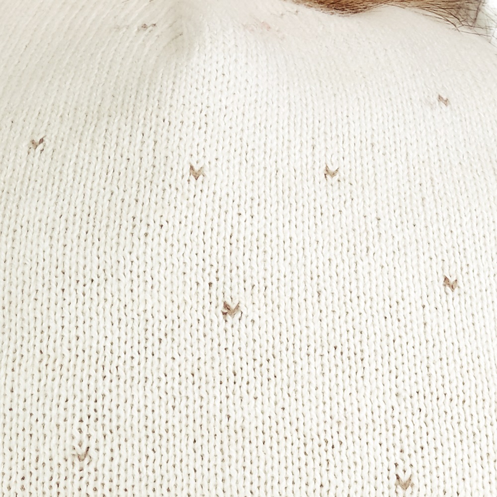 Thumbnail - MAXIMO Beanie mit Bommel, mit Stickerei, zweifarbig, wärmend