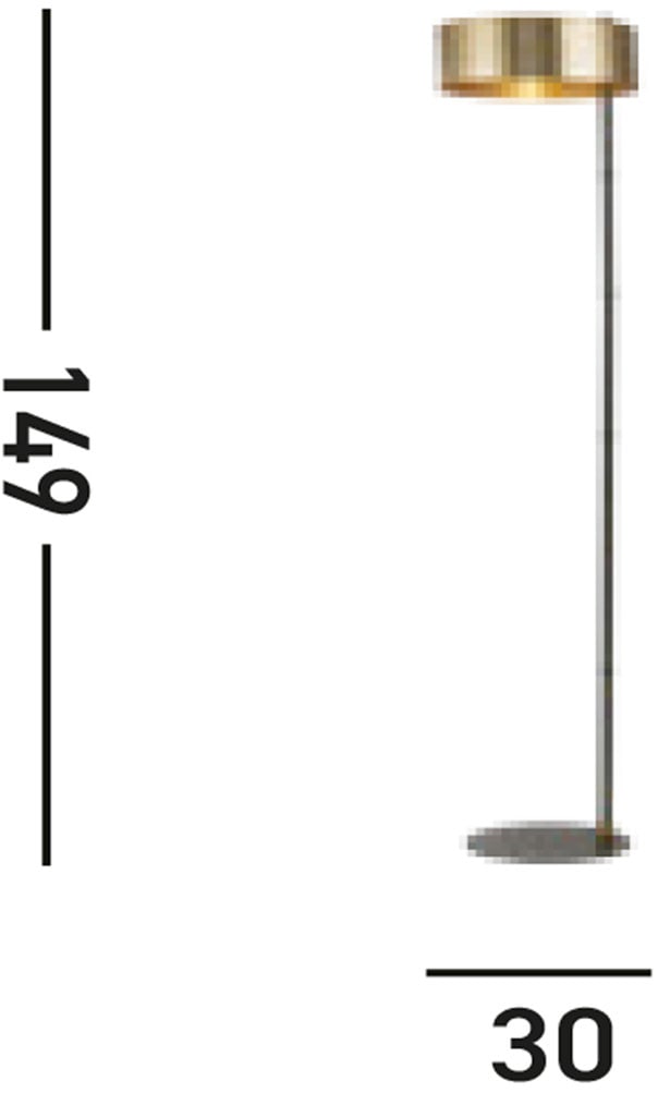 Searchlight Stehlampe »Knox Floor Lamp - Black & Gold Metal« E27 1 Stk.