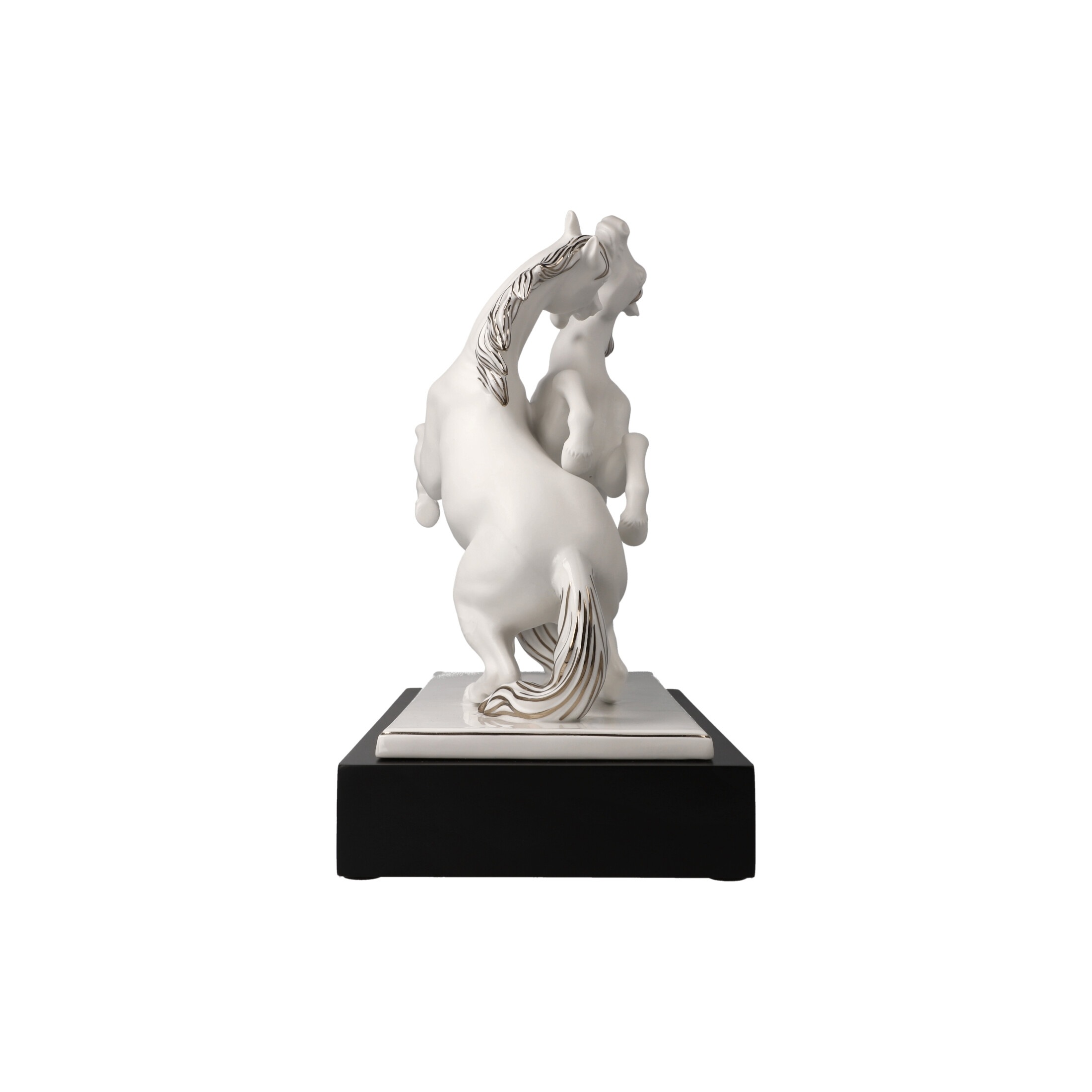 Goebel Dekofigur »Dekofigur Pferde Artiste er Alegria Studio 8 Chevaux 32 cm weiß-silber«