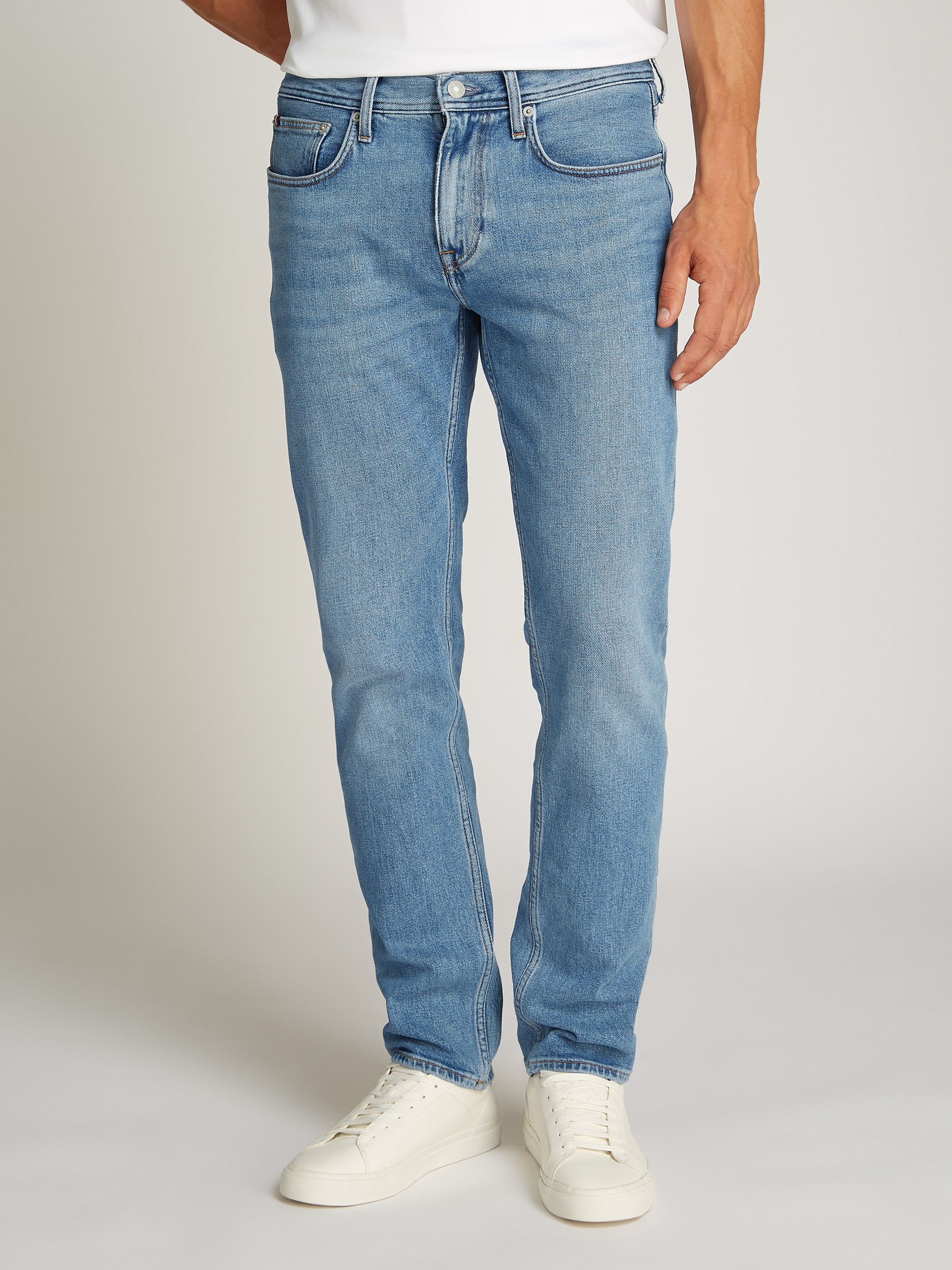 Straight-Jeans »STRAIGHT DENTON STR MESA BLUE«, in hellblauer Waschung