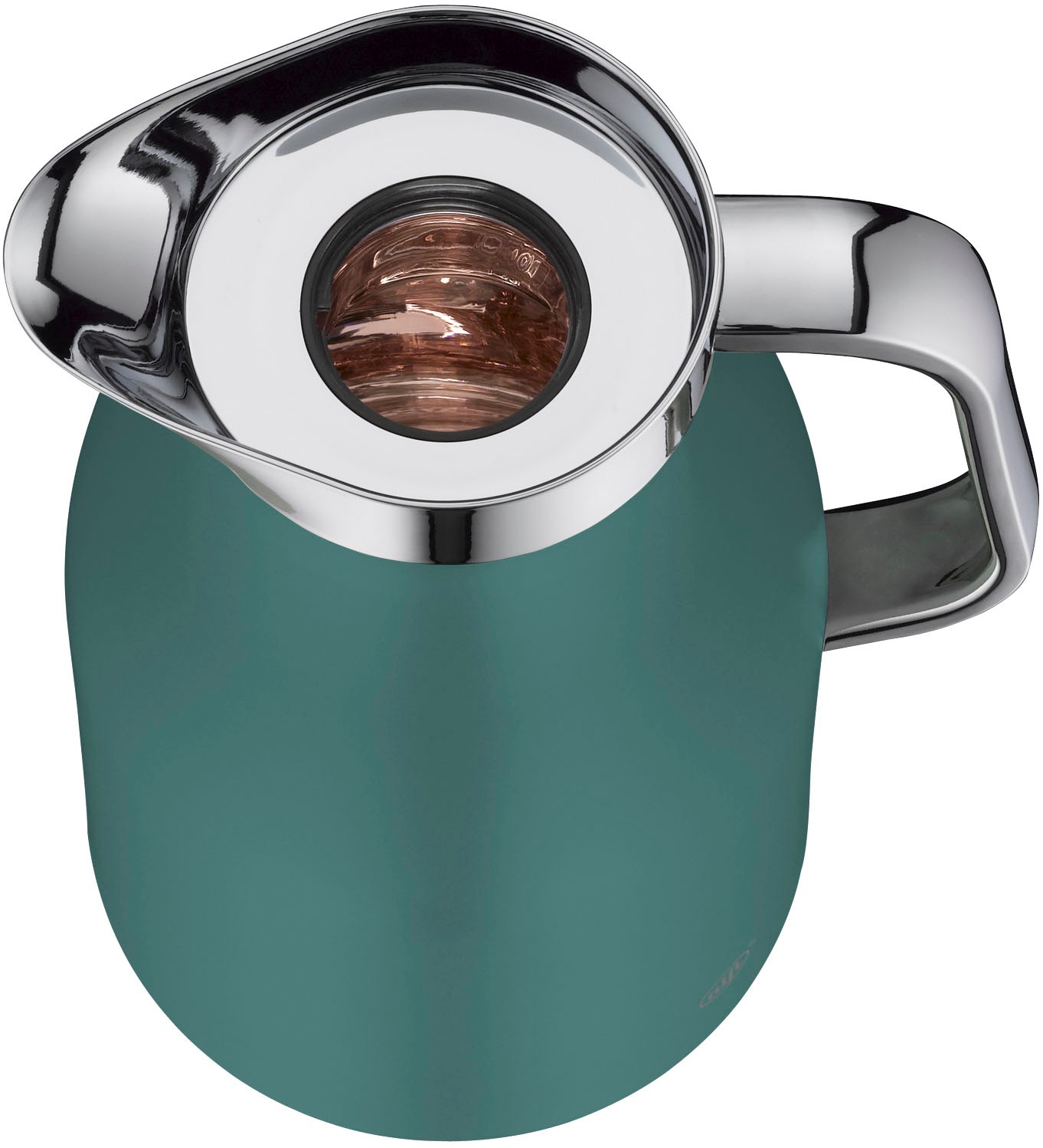 Alfi Isolierkanne »SKYLINE, mit Hartglaseinsatz und ergonomischem Griff« 1 l 1 Stk. tlg. 12h heiß & 24h kalt, Drehverschluss mit bequemem Druckknopf