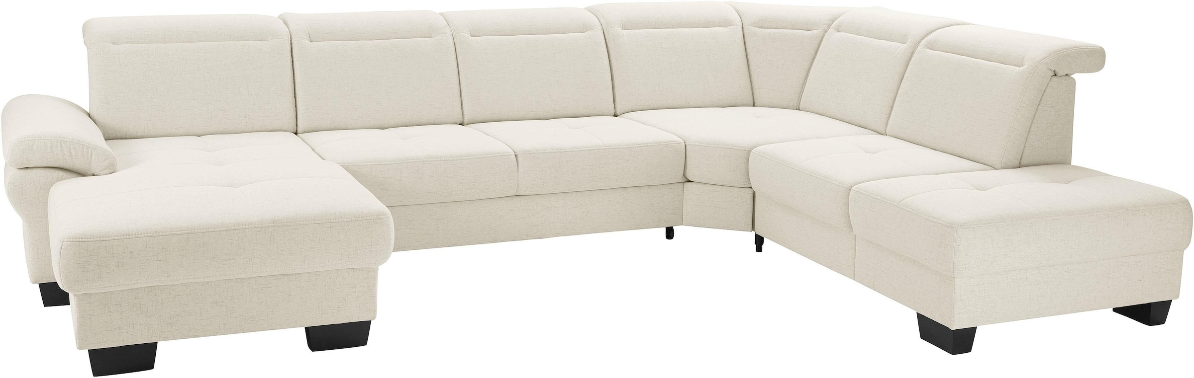 PLACES OF STYLE Wohnlandschaft "Cornwall U-Form" inkl. Sitztiefenverstellun günstig online kaufen