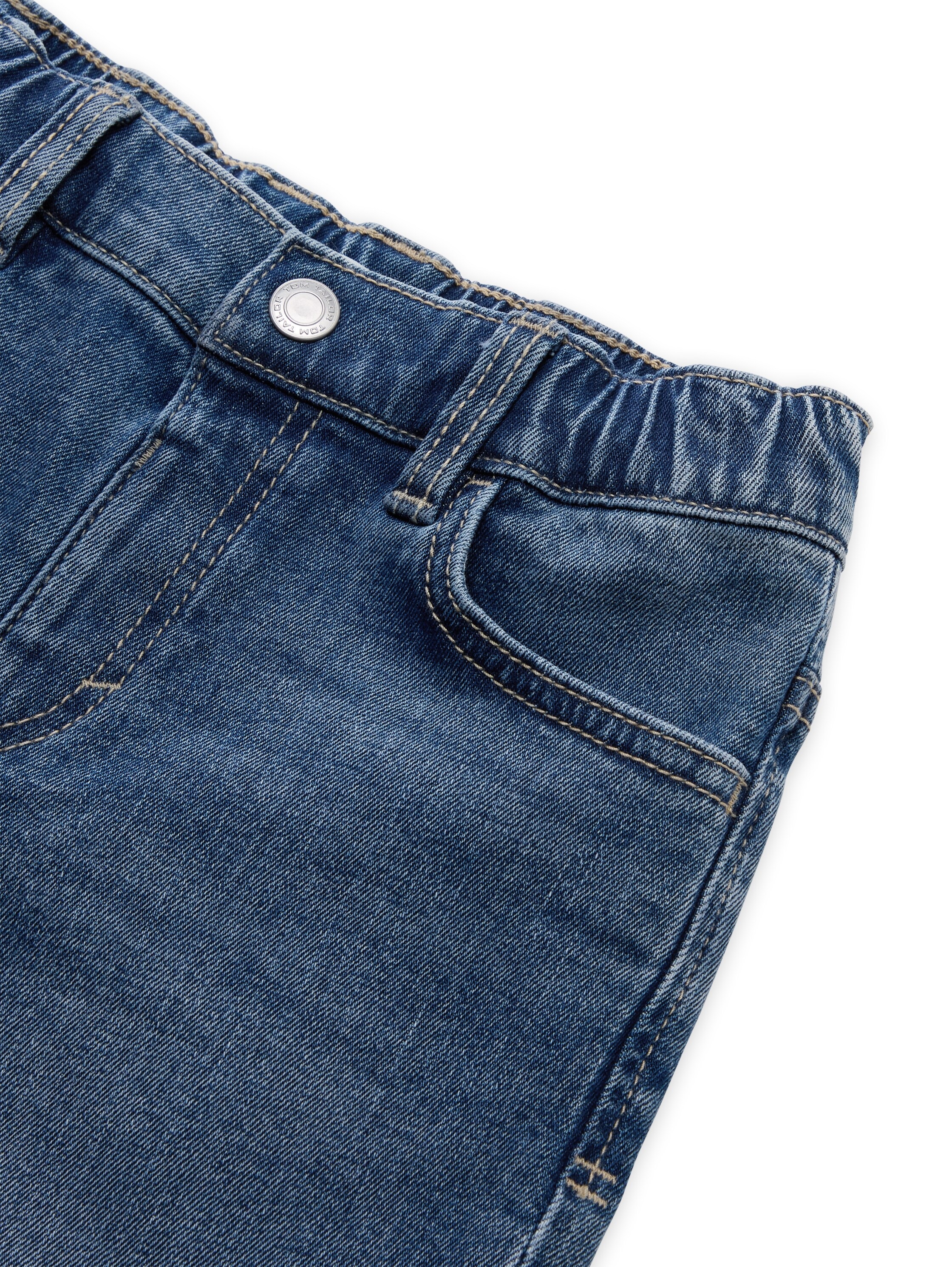 Jeansshorts TOM TAILOR, Mädchen, Gr. 122, N-Gr, used mid stone blau denim, Denim/Jeans, Obermaterial: 98% Baumwolle, 2% Elasthan. Futter: 100% Baumwolle, unifarben, regular fit ca. Mitte Oberschenkel, Jeans Jeansshorts, im Five-Pocket Style 3
