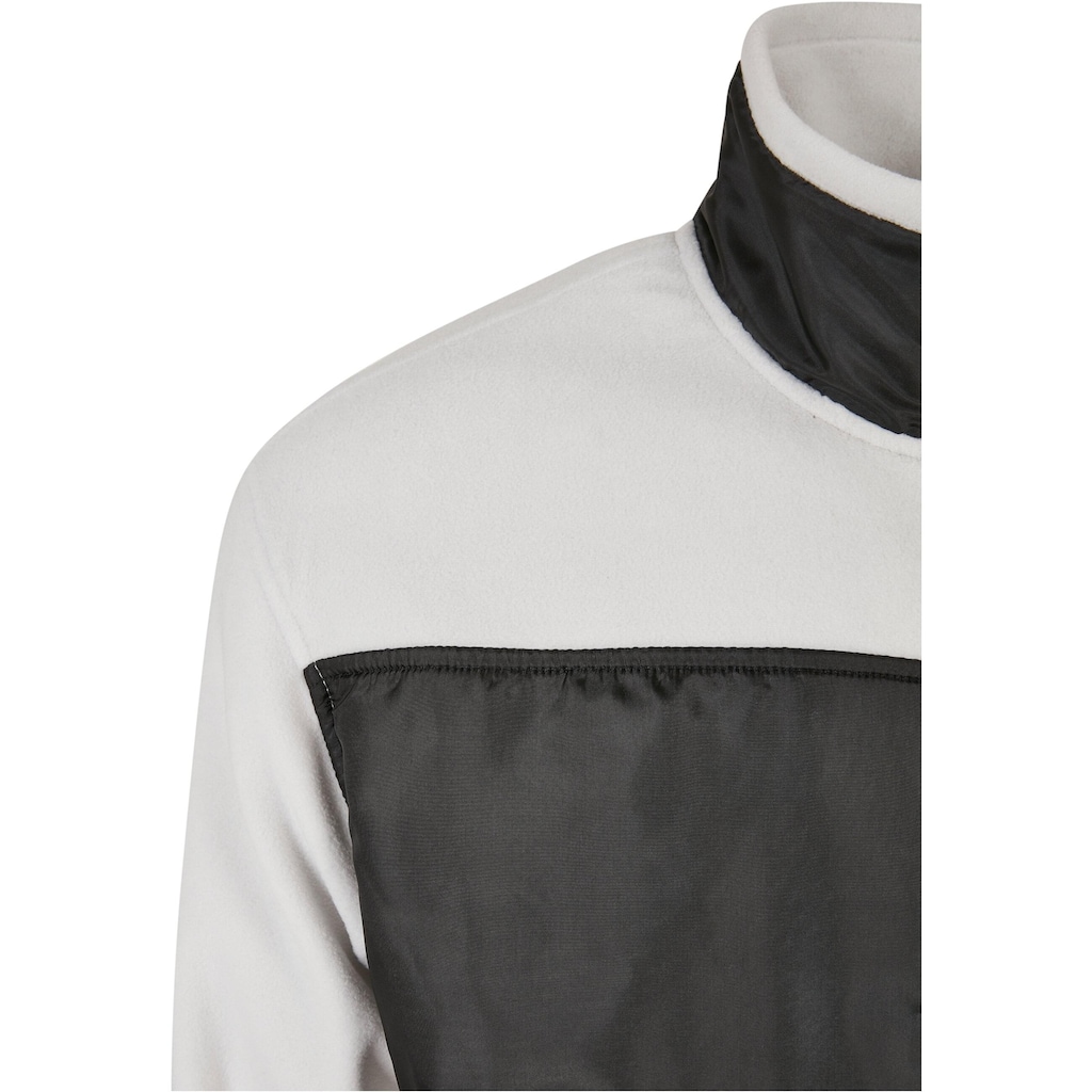 URBAN CLASSICS Fleecejacke »Urban Classics Herren Patched Micro Fleece Jacket«, (1 St.), ohne Kapuze