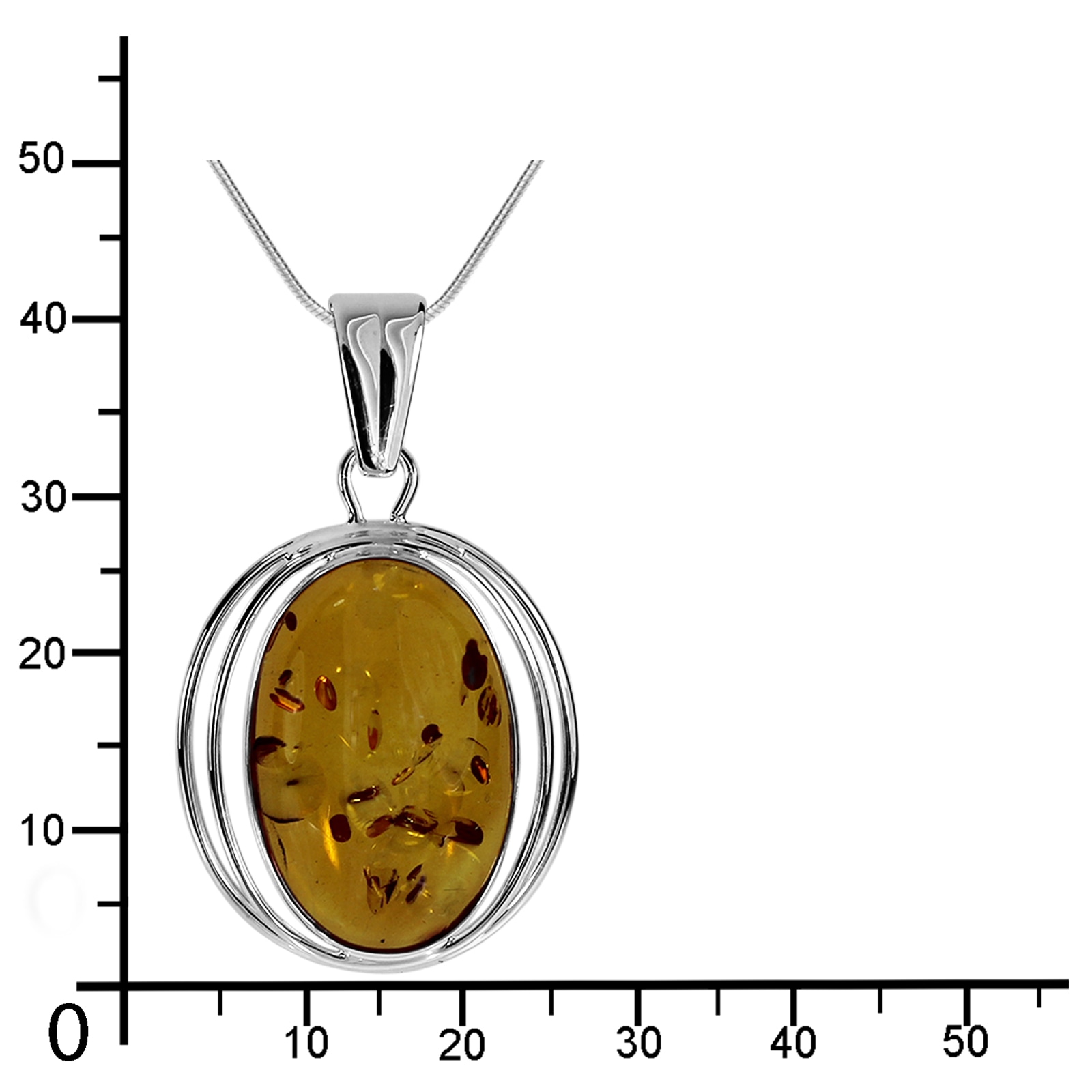 OSTSEE-SCHMUCK Kette mit Anhänger »- Luisa - Silber 925/000 - Bernstein«