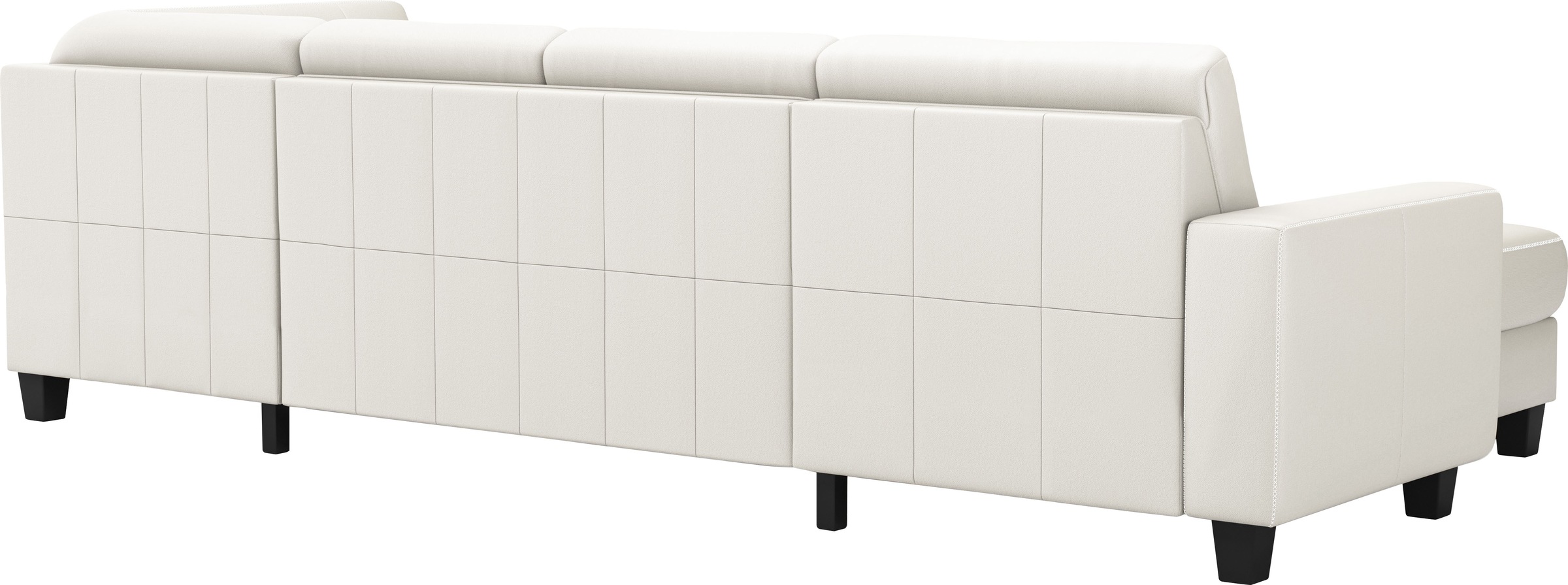 Wohnlandschaft HOME AFFAIRE "Varese", weiß (reinweiß), B:304cm H:91cm T:170cm, Sofas, Wohnlandschaft, wahlweise mit Bettfunktion und Bettkasten 6