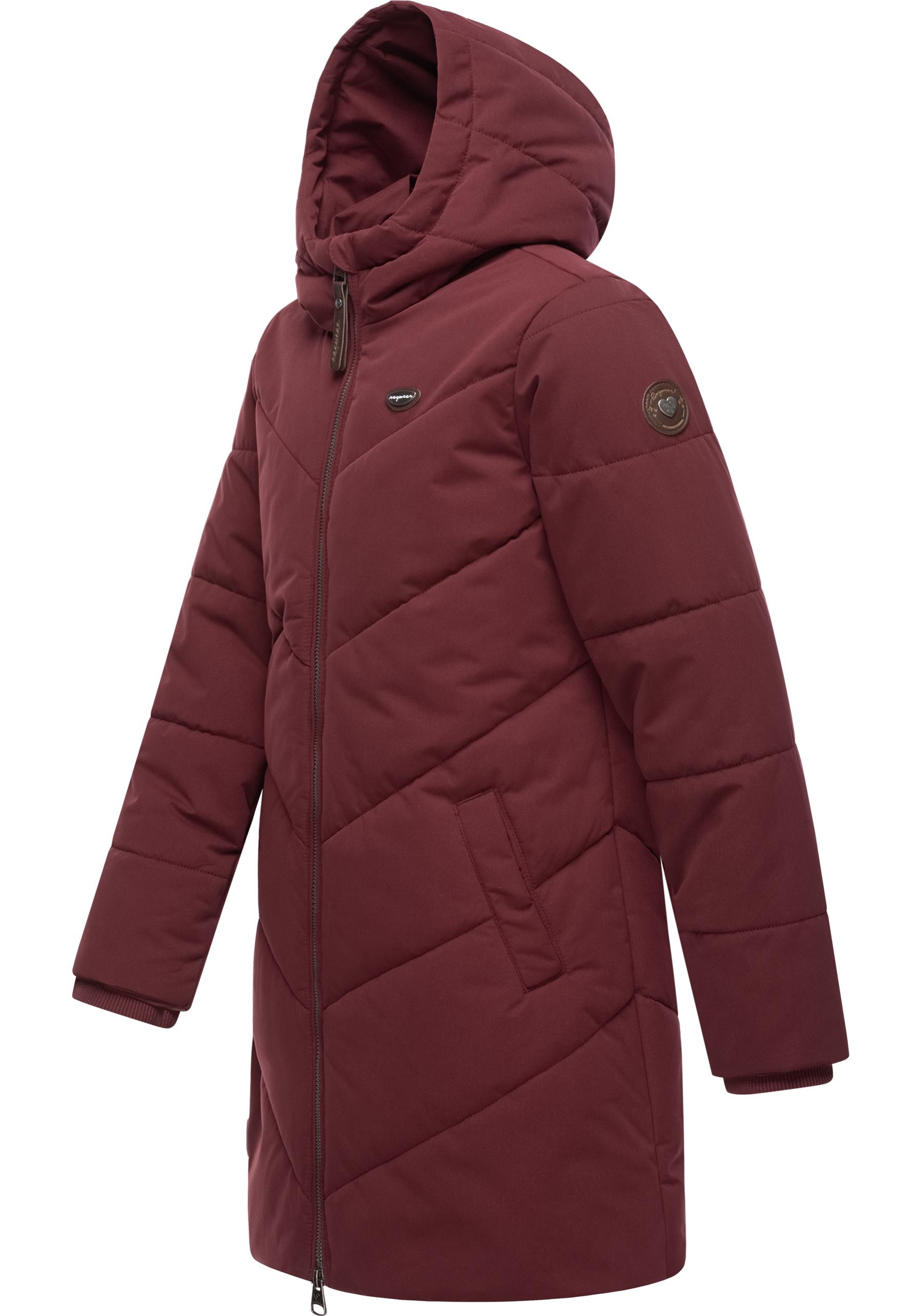 Ragwear Winterjacke »Rebbie« mit Kapuze wasserdichte Winter Outdoorjacke mit abnehmbarer Kapuze