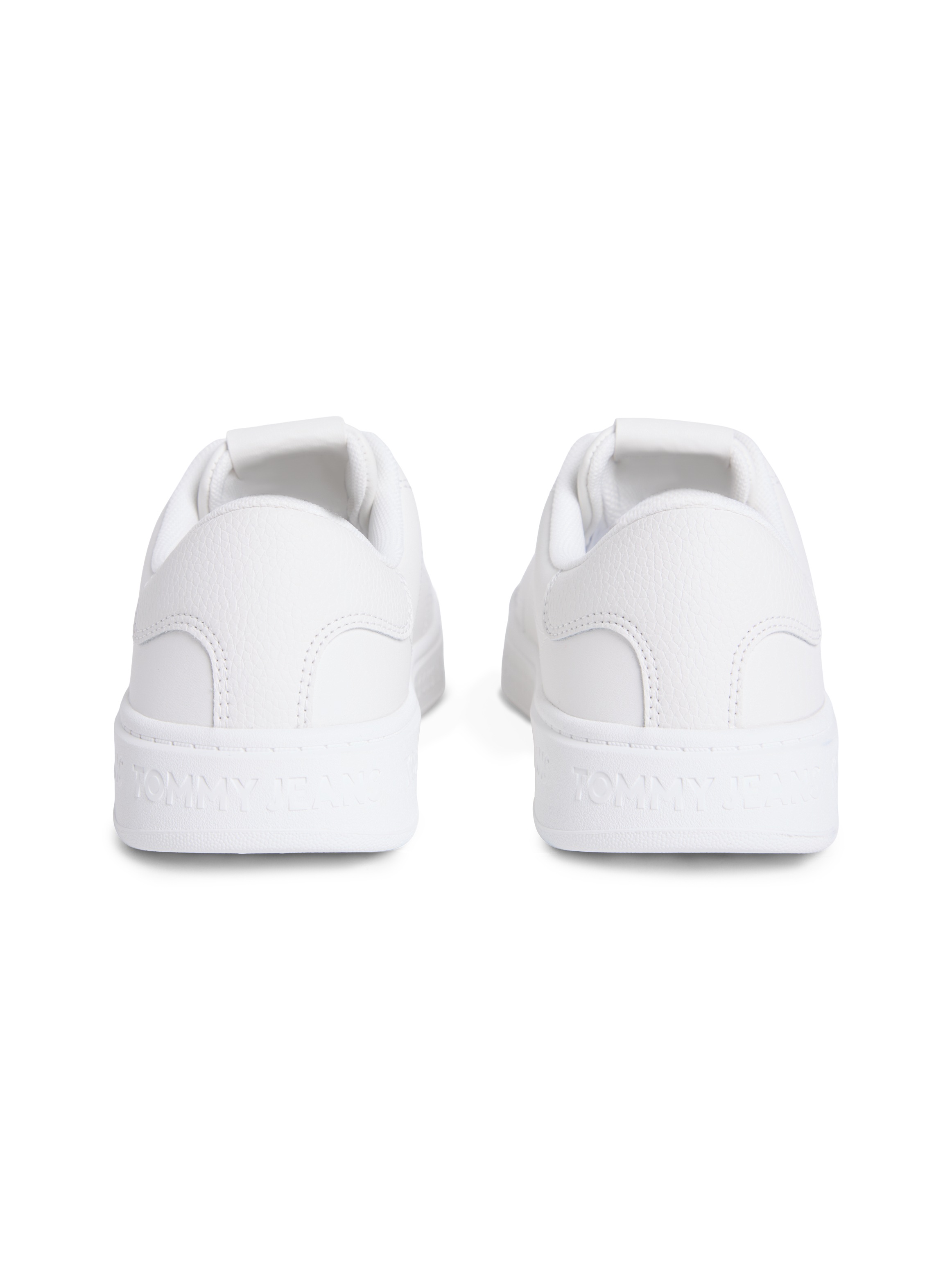 Tommy Jeans Plateausneaker »TJW SCRIPT CUPSOLE«  Freizeitschuh, Halbschuh, Schnürschuh mit seitlicher Logoflagge