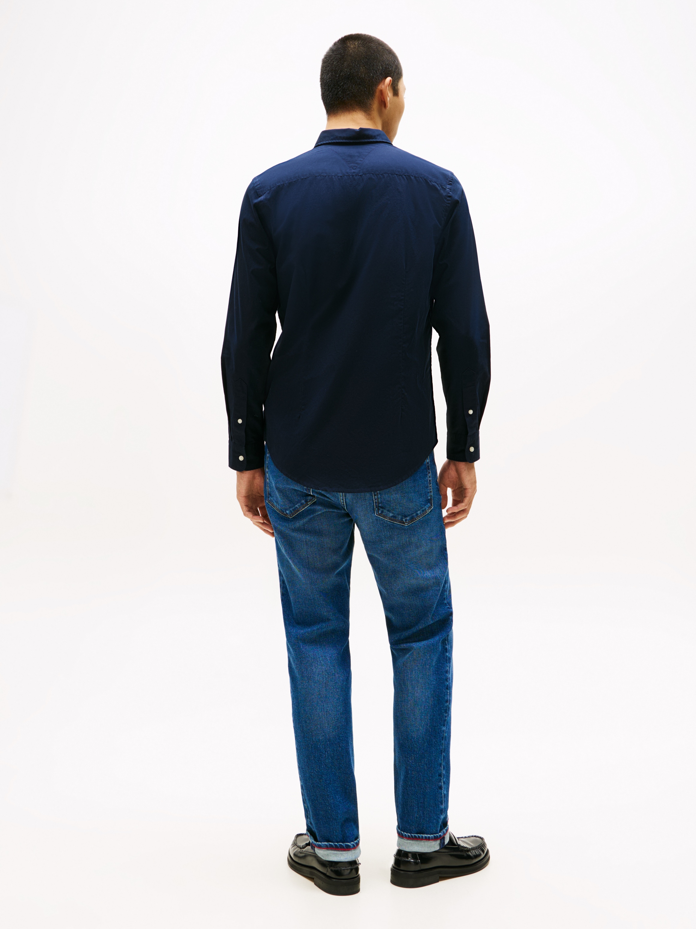 Tommy Hilfiger Langarmhemd »FLEX POPLIN SHIRT« Slim Fit, Kentkragen, Baumwollqualität