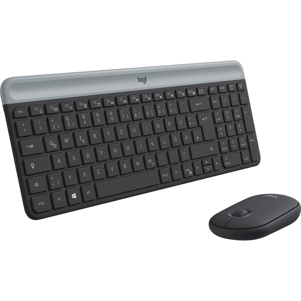 Logitech Tastatur- und Maus-Set »Slim Wireless MK470«