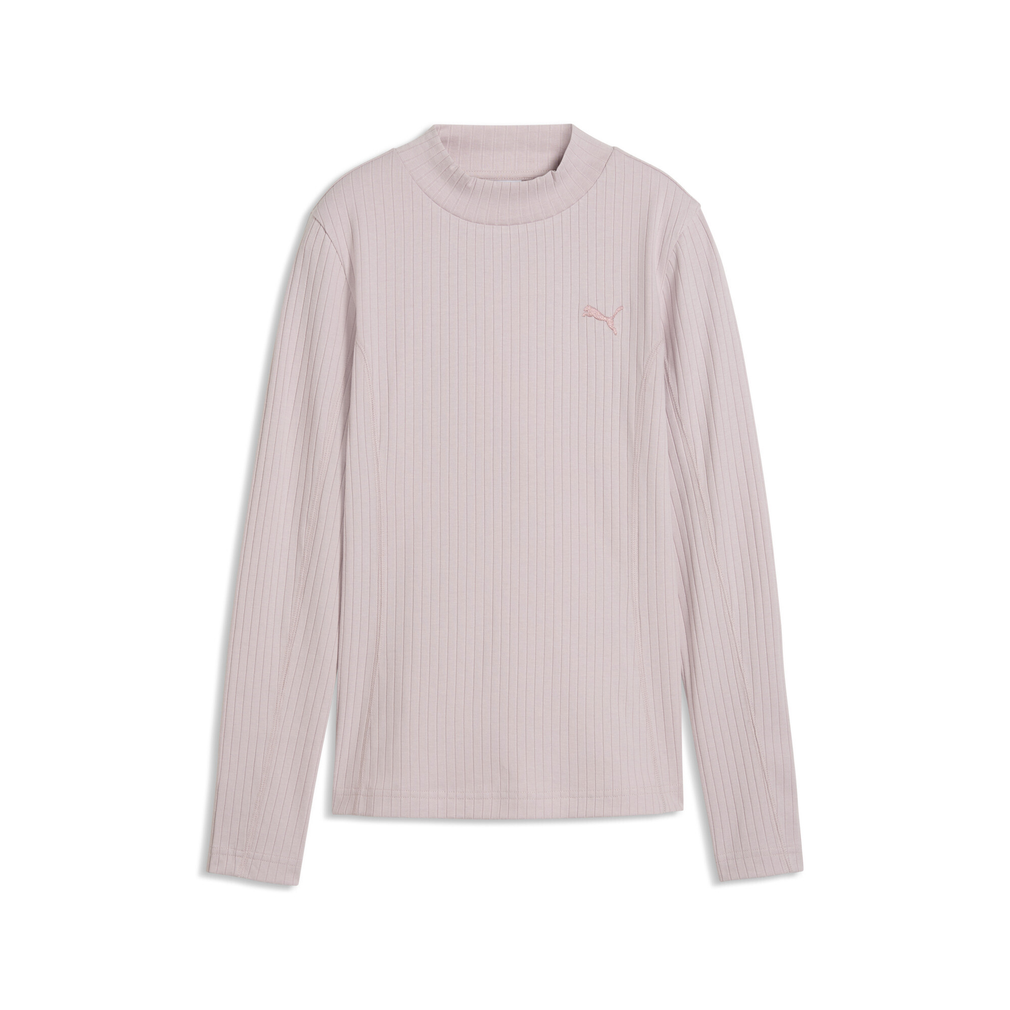 PUMA T-Shirt "HER Slim Geripptes Langarmshirt Damen"