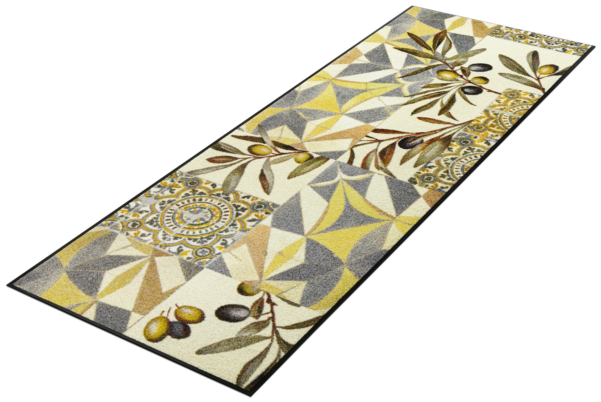 wash+dry by Kleen-Tex Fußmatte »und Läufer Citrus Ceramics« rechteckig 7 mm Höhe